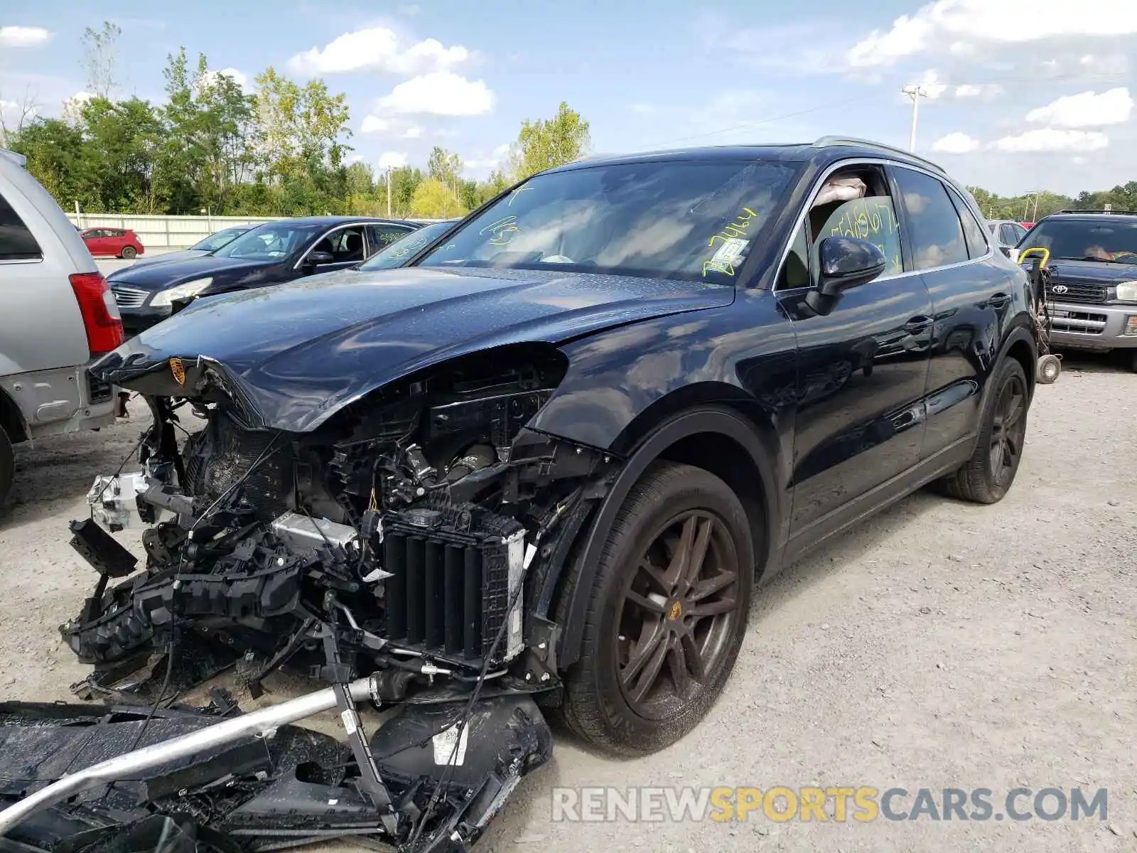 2 Photograph of a damaged car WP1AA2AY3LDA09367 PORSCHE CAYENNE 2020