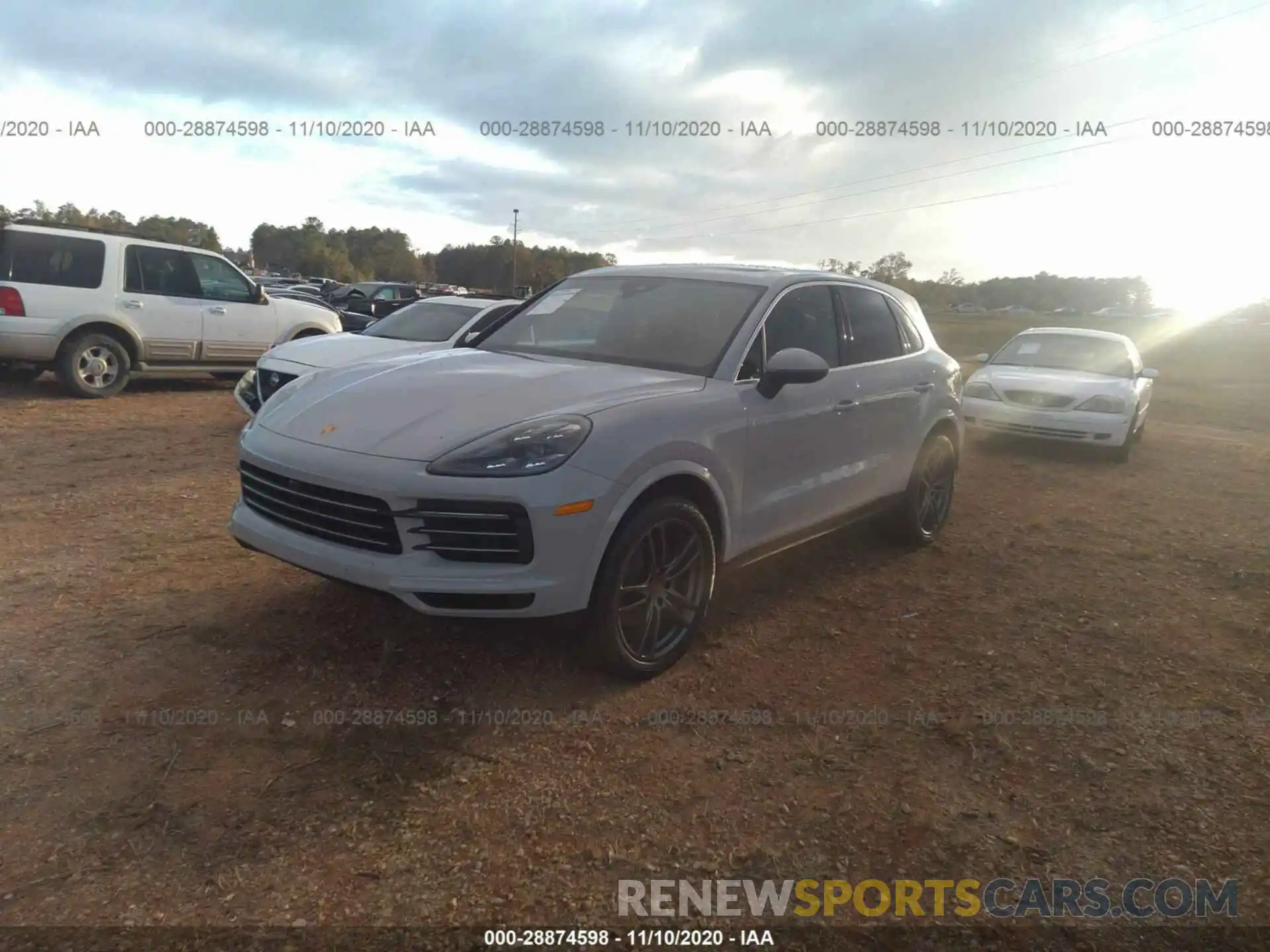 2 Photograph of a damaged car WP1AA2AY3LDA10633 PORSCHE CAYENNE 2020