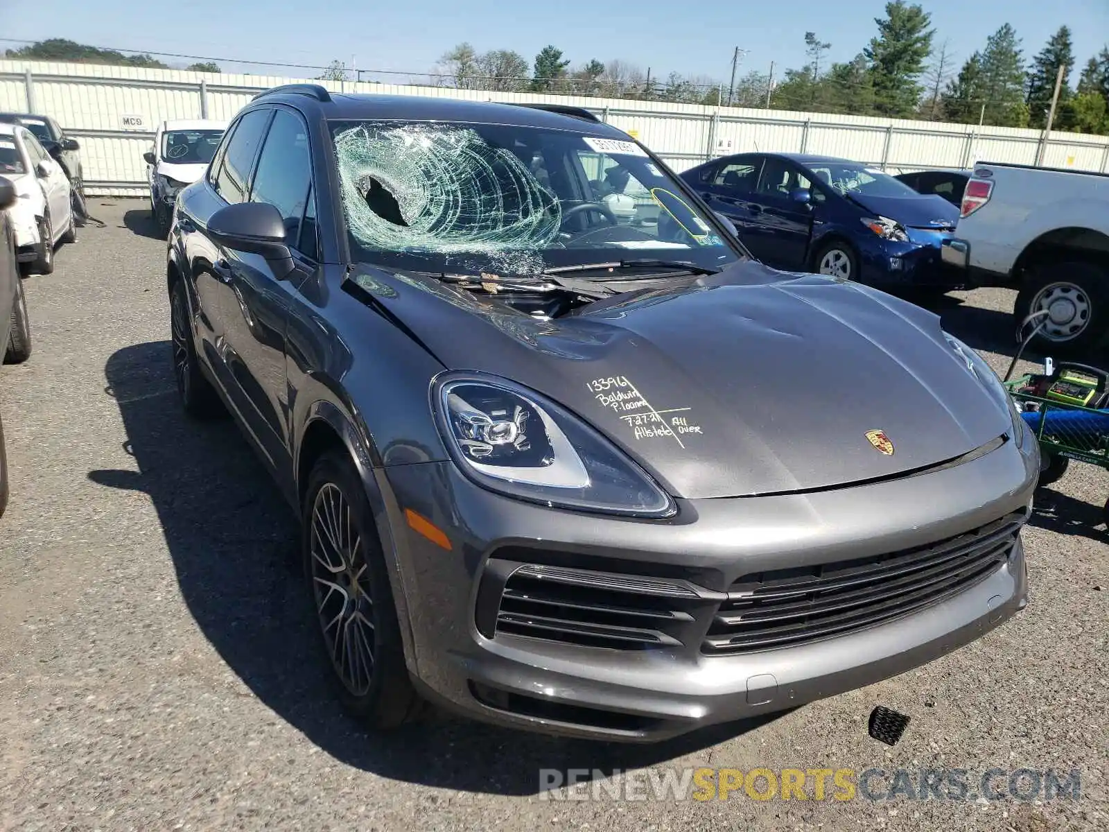 1 Photograph of a damaged car WP1AA2AY4MDA02199 PORSCHE CAYENNE 2020