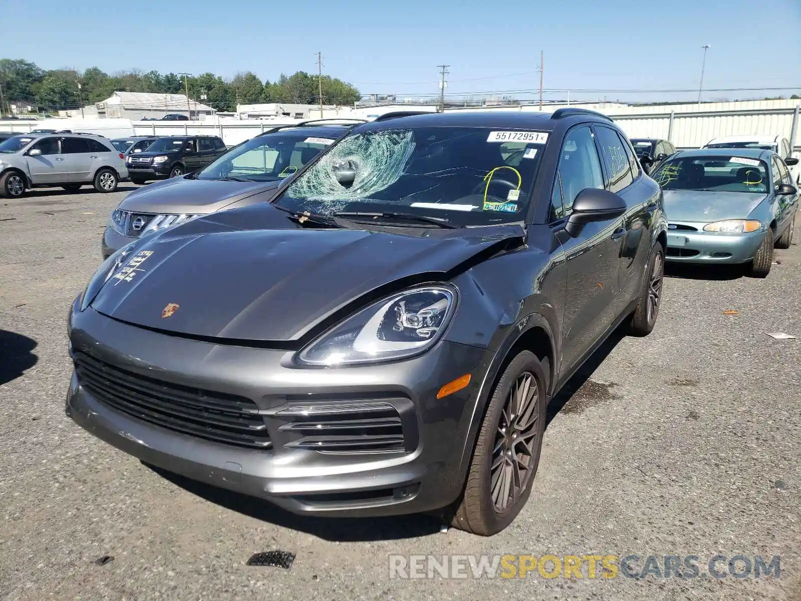 2 Photograph of a damaged car WP1AA2AY4MDA02199 PORSCHE CAYENNE 2020