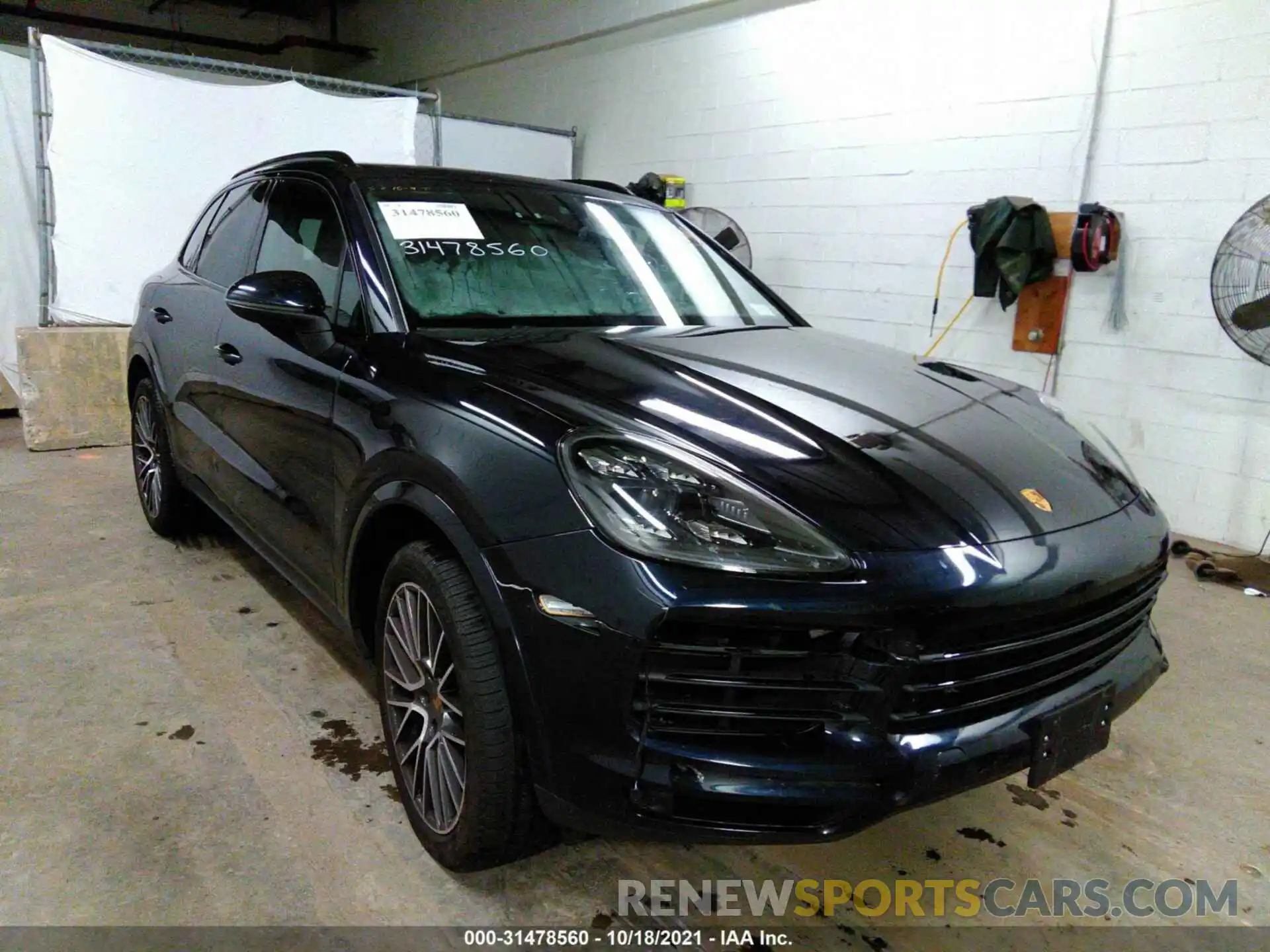 1 Photograph of a damaged car WP1AA2AY5LDA00668 PORSCHE CAYENNE 2020