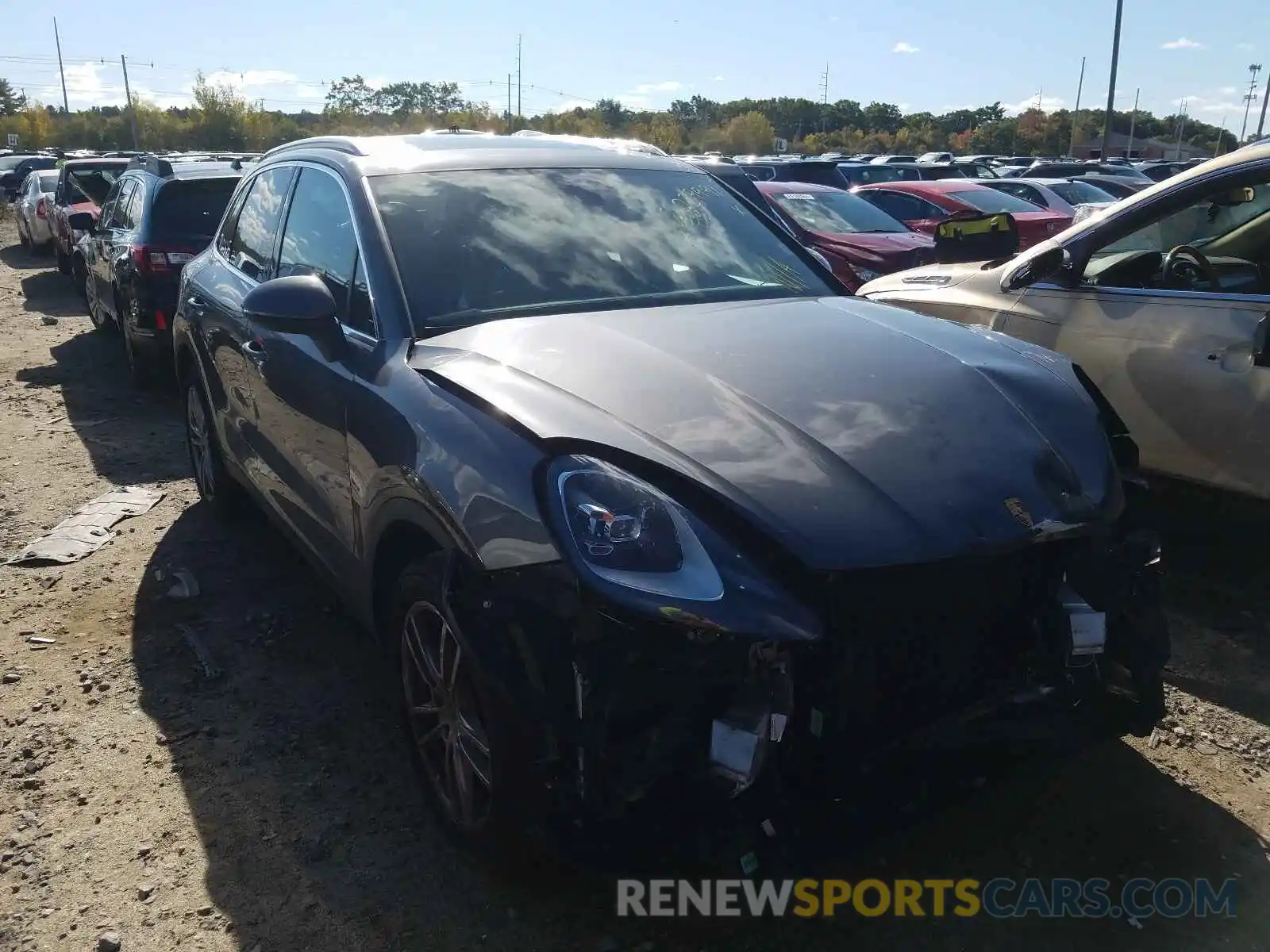 1 Photograph of a damaged car WP1AA2AY5LDA01643 PORSCHE CAYENNE 2020