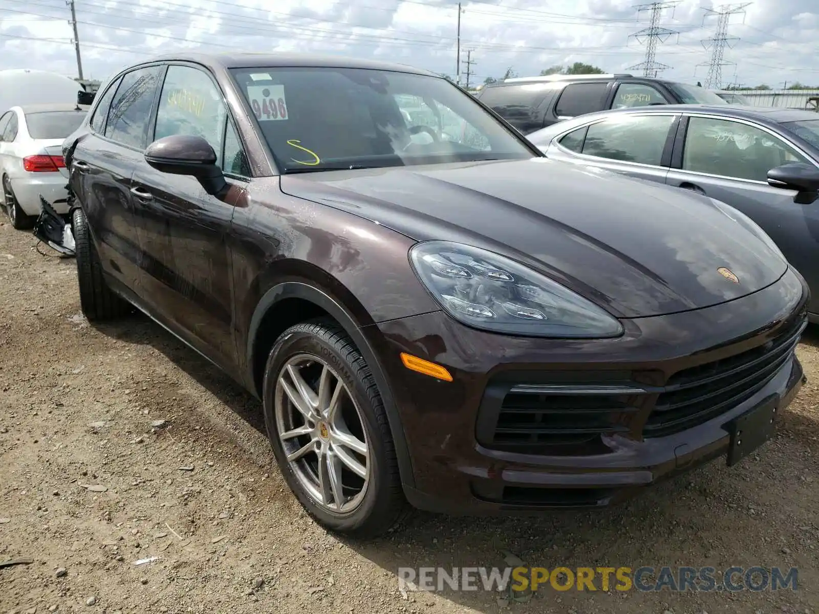 1 Photograph of a damaged car WP1AA2AY5LDA03781 PORSCHE CAYENNE 2020