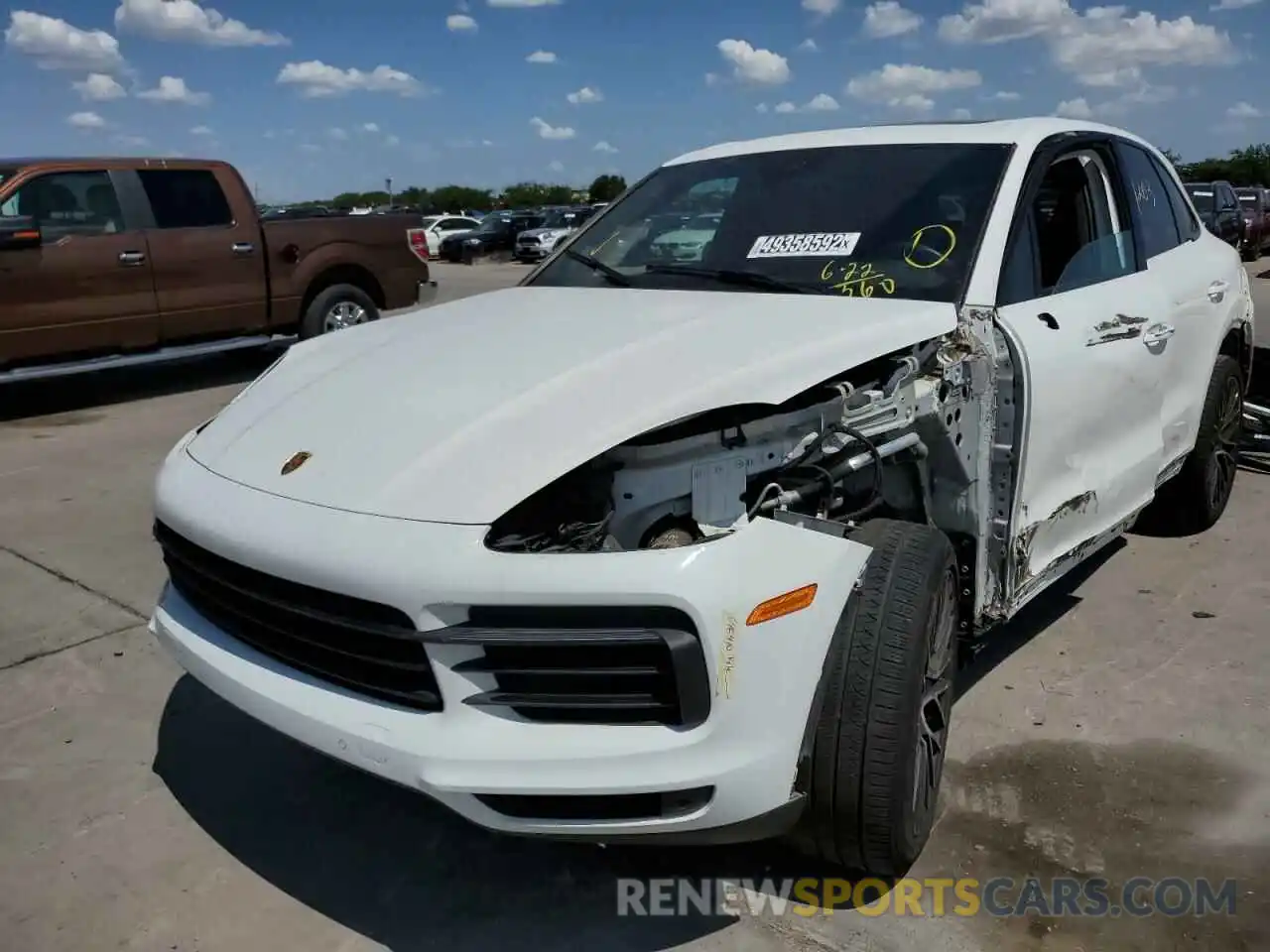 2 Photograph of a damaged car WP1AA2AY5LDA09256 PORSCHE CAYENNE 2020