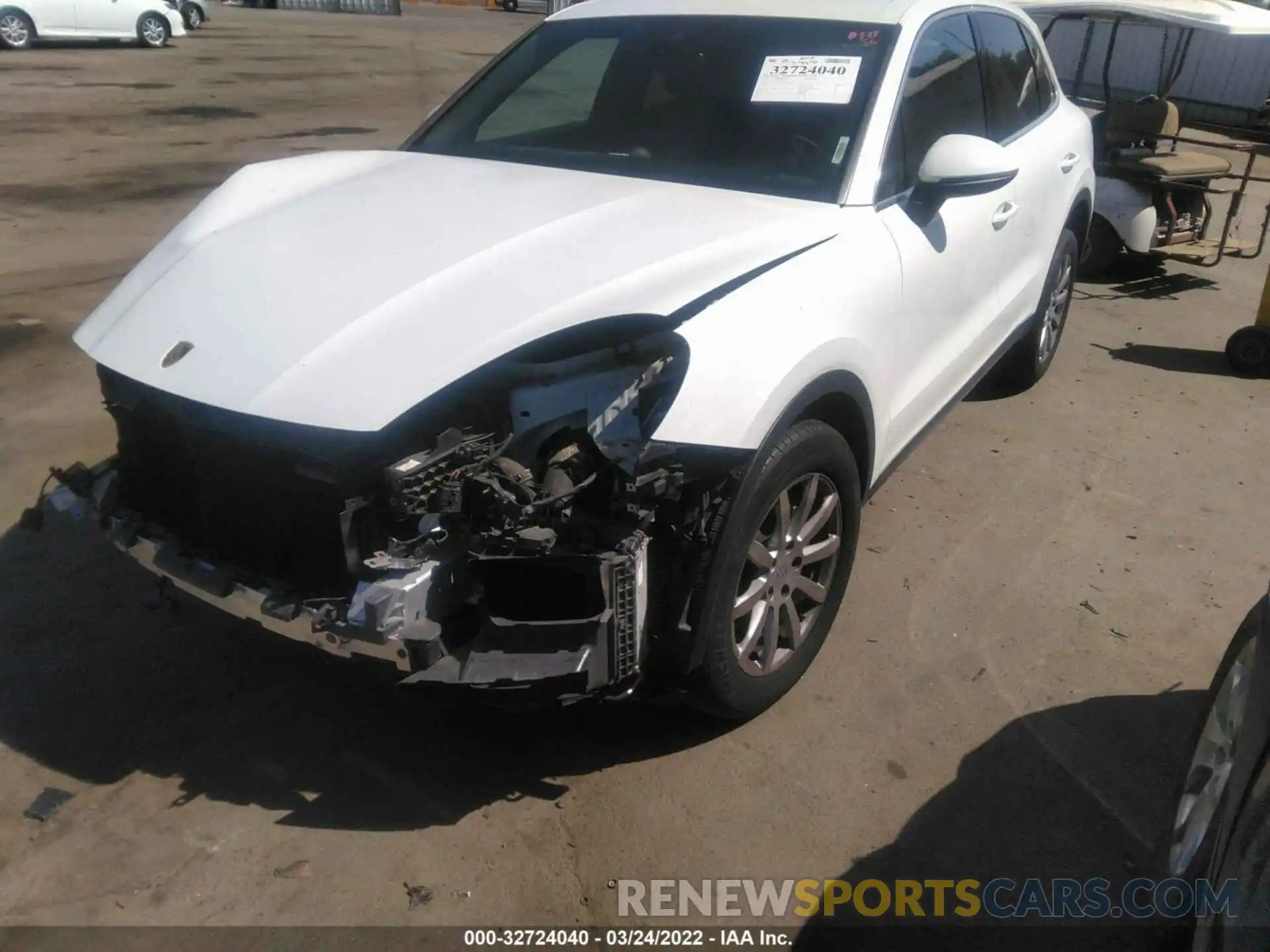 2 Photograph of a damaged car WP1AA2AY6LDA01733 PORSCHE CAYENNE 2020