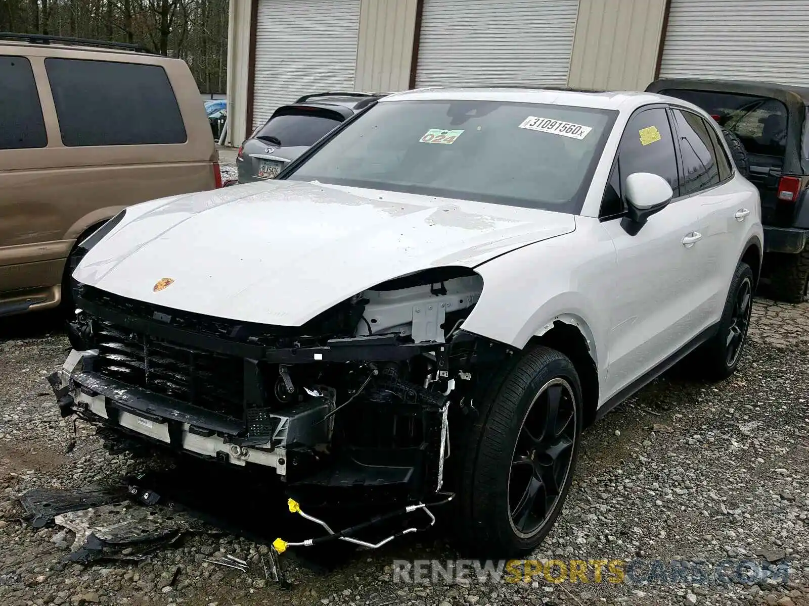 2 Photograph of a damaged car WP1AA2AY6LDA02249 PORSCHE CAYENNE 2020