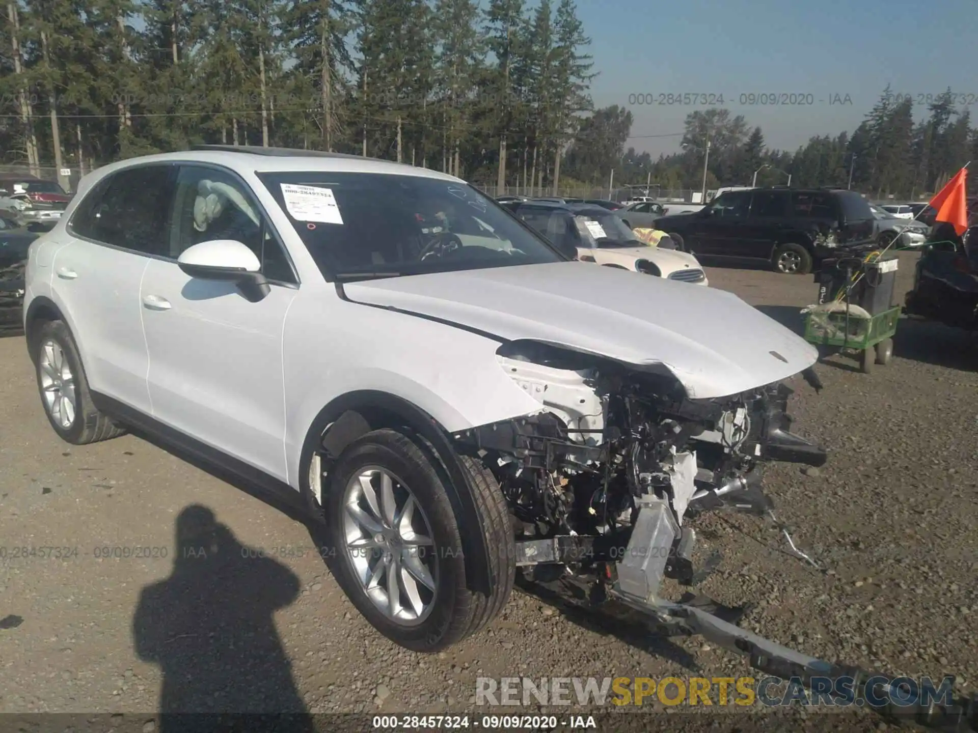 1 Photograph of a damaged car WP1AA2AY6LDA02574 PORSCHE CAYENNE 2020