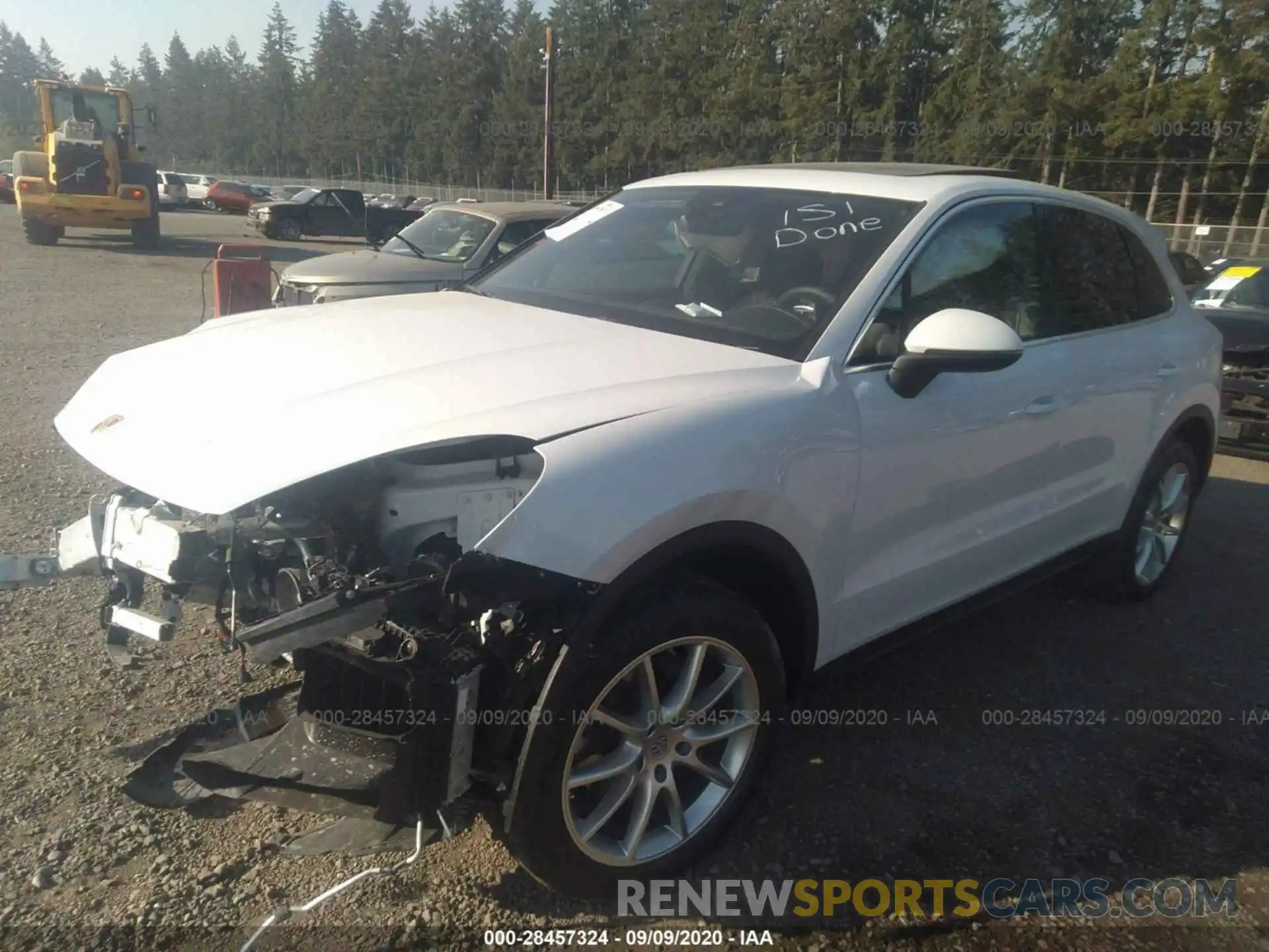 2 Photograph of a damaged car WP1AA2AY6LDA02574 PORSCHE CAYENNE 2020