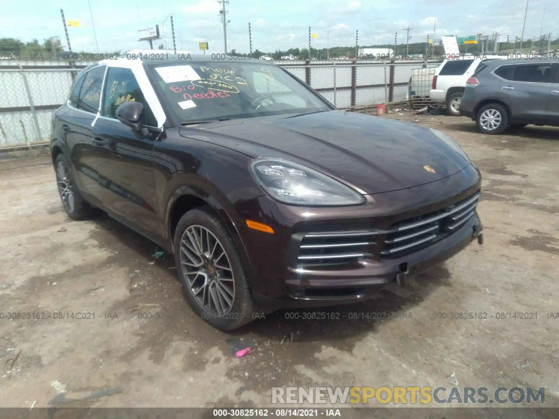 1 Photograph of a damaged car WP1AA2AY6LDA08388 PORSCHE CAYENNE 2020