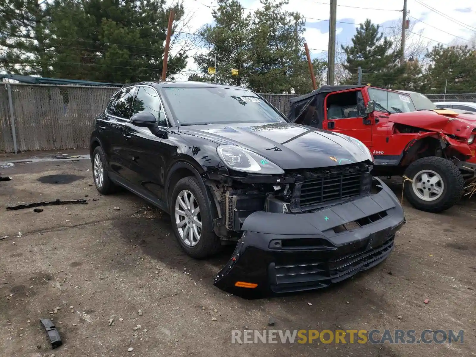 1 Photograph of a damaged car WP1AA2AY7LDA01739 PORSCHE CAYENNE 2020