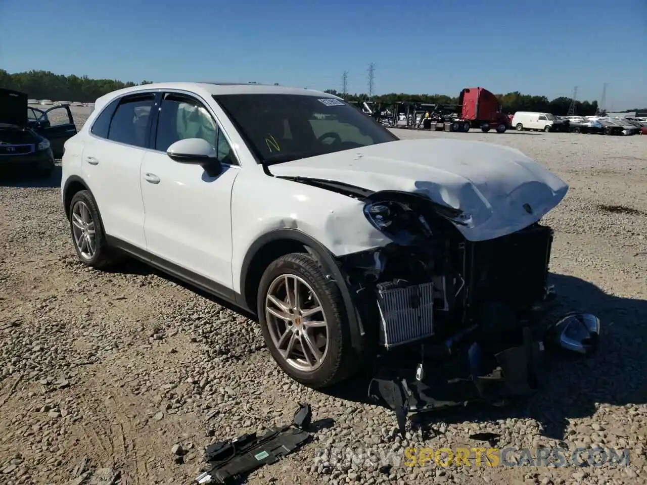 1 Photograph of a damaged car WP1AA2AY7LDA05970 PORSCHE CAYENNE 2020