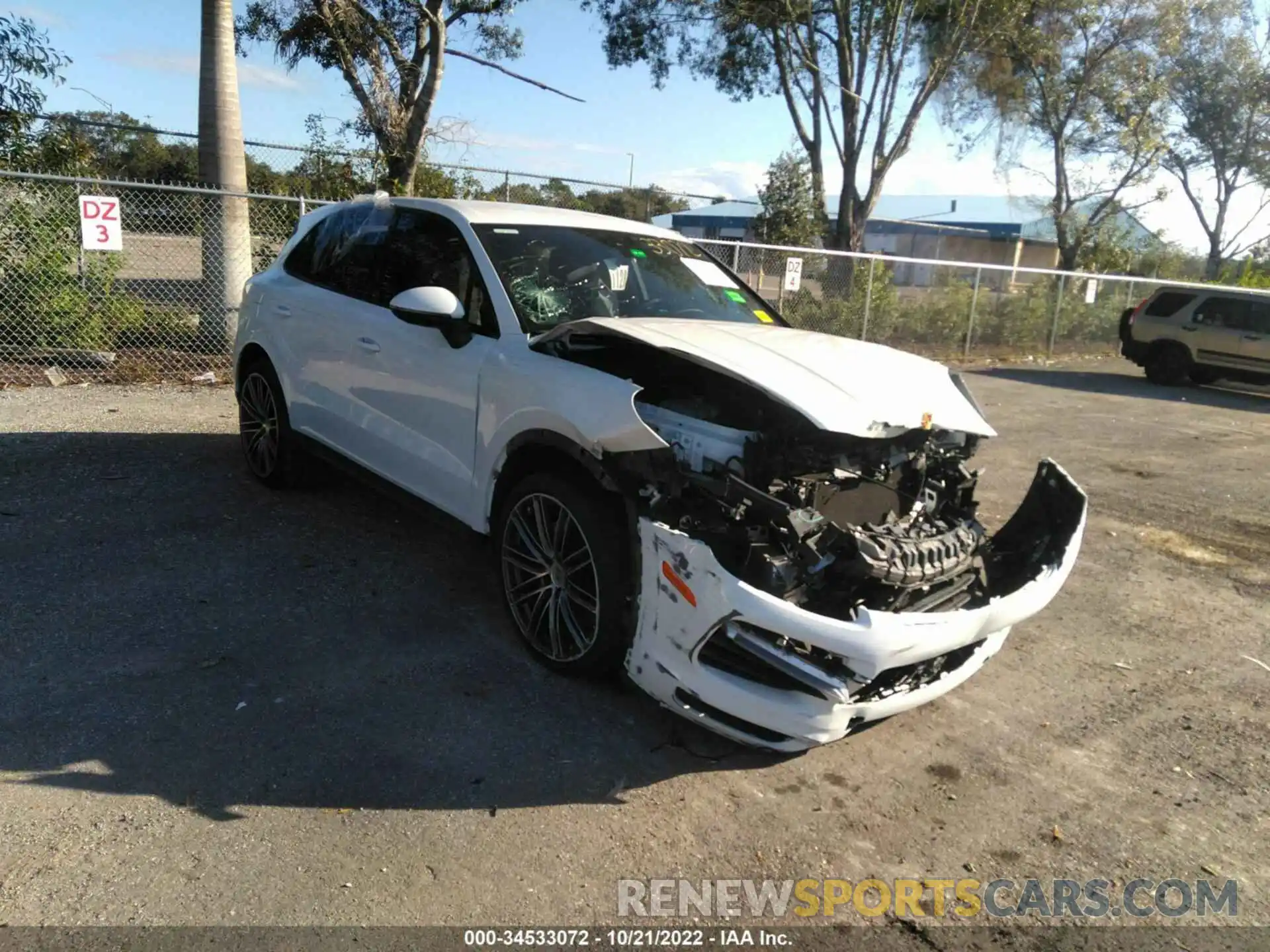 1 Photograph of a damaged car WP1AA2AY8LDA03791 PORSCHE CAYENNE 2020