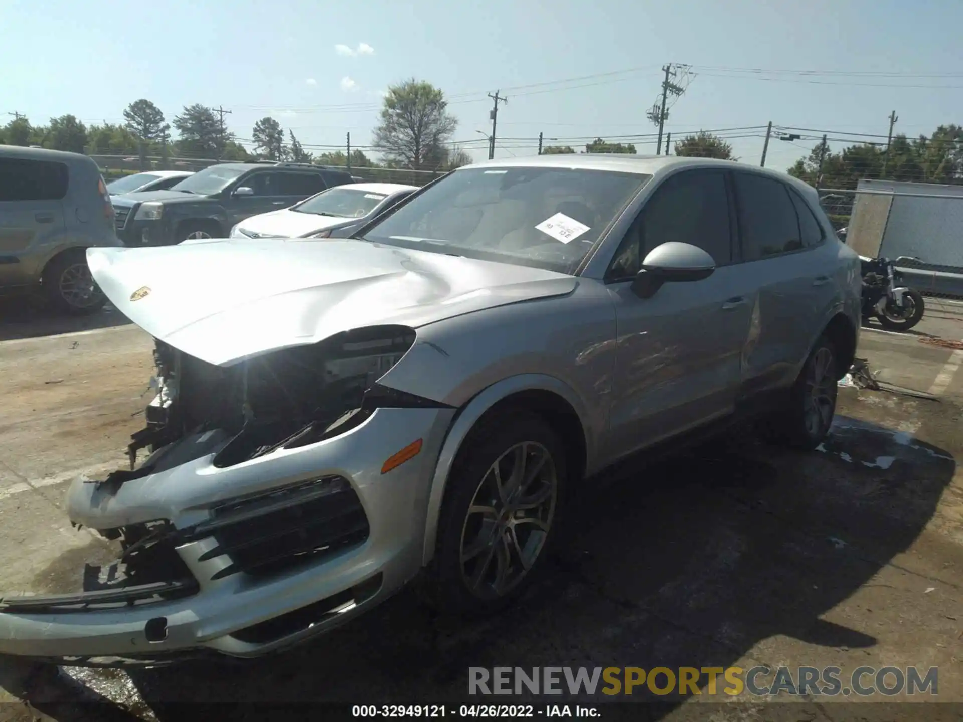 2 Photograph of a damaged car WP1AA2AY8LDA04343 PORSCHE CAYENNE 2020