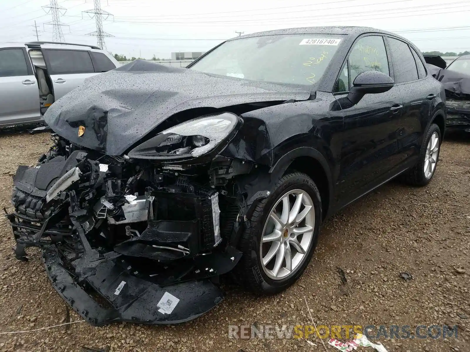 2 Photograph of a damaged car WP1AA2AY8LDA07503 PORSCHE CAYENNE 2020