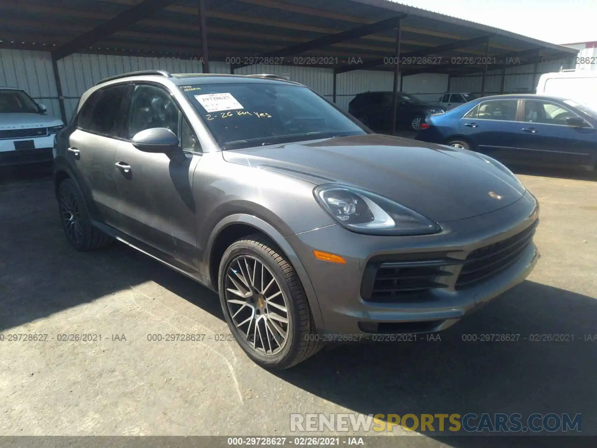 1 Photograph of a damaged car WP1AA2AY9LDA00334 PORSCHE CAYENNE 2020