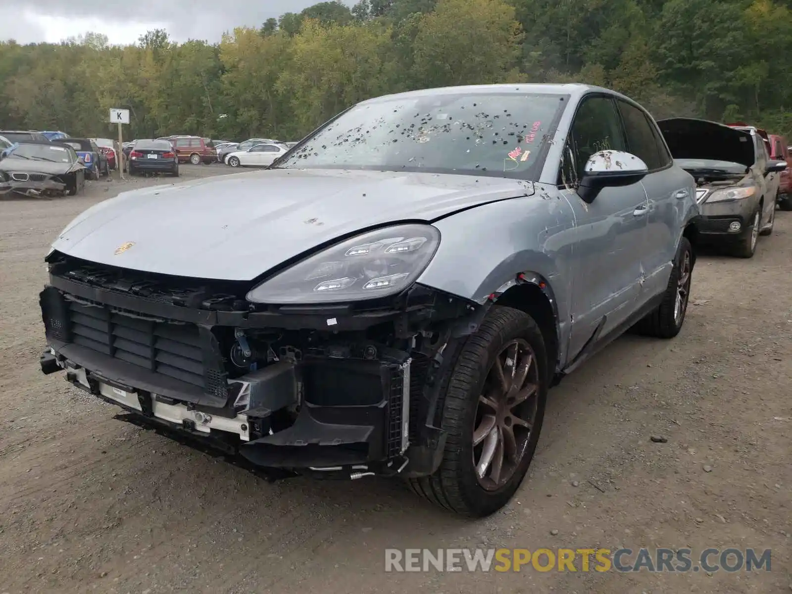 2 Photograph of a damaged car WP1AA2AY9LDA01242 PORSCHE CAYENNE 2020