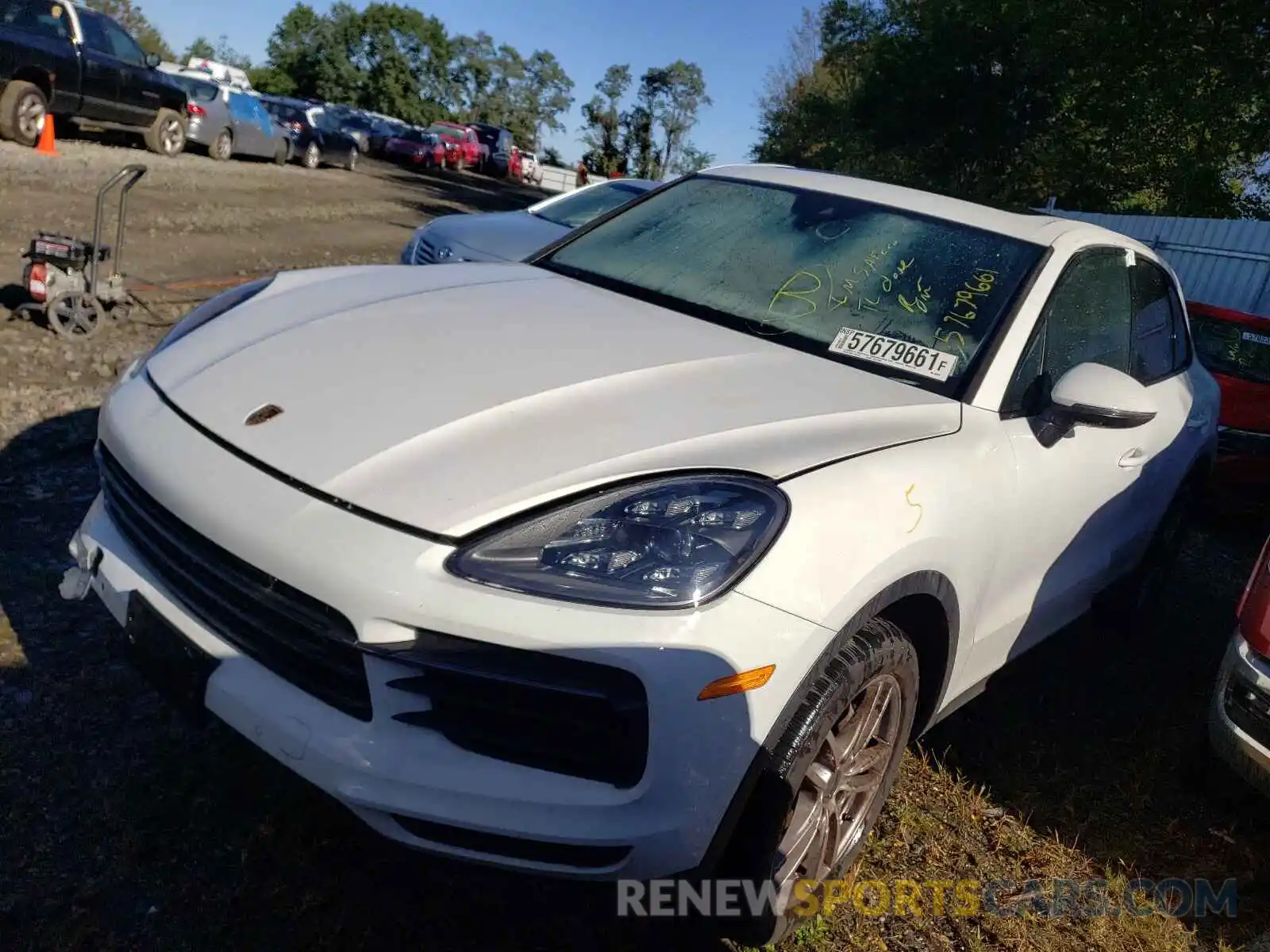 2 Photograph of a damaged car WP1AA2AY9LDA03234 PORSCHE CAYENNE 2020