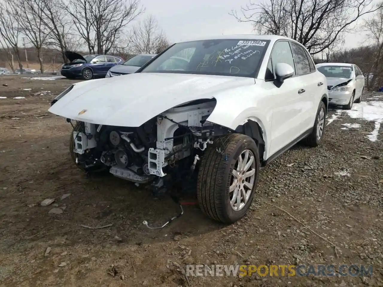 2 Photograph of a damaged car WP1AA2AY9LDA05419 PORSCHE CAYENNE 2020