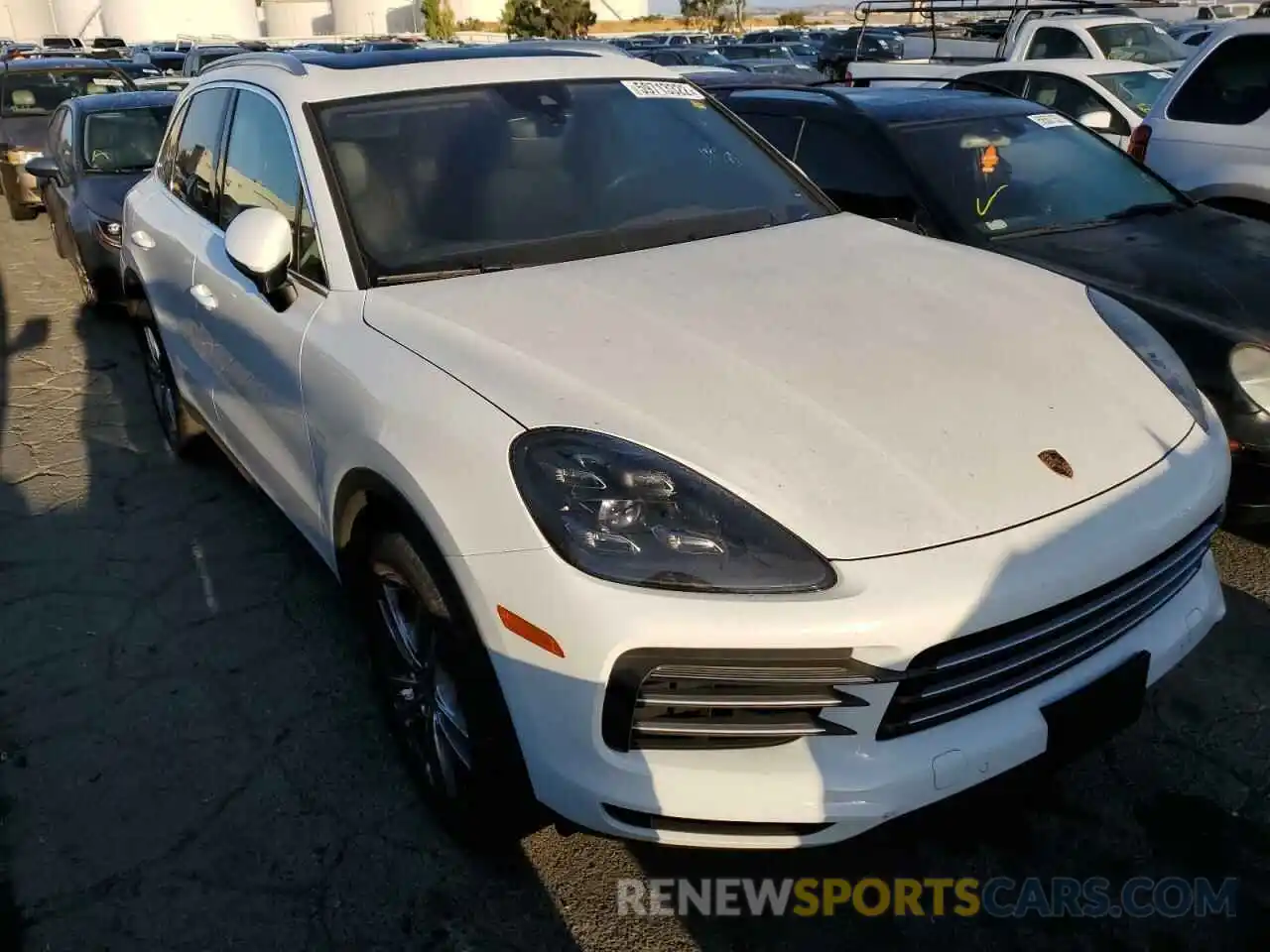 1 Photograph of a damaged car WP1AA2AY9LDA05615 PORSCHE CAYENNE 2020