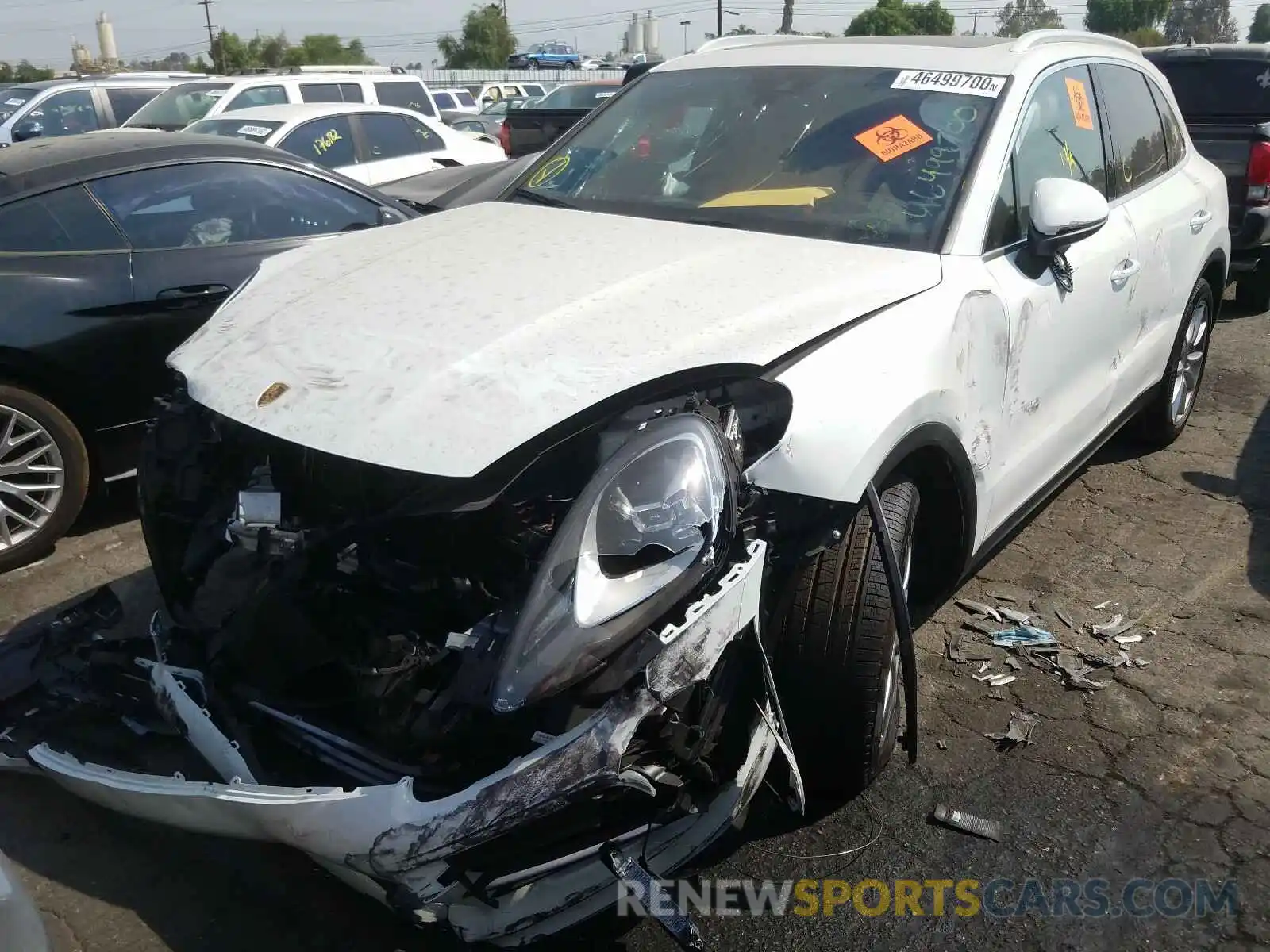 2 Photograph of a damaged car WP1AA2AY9LDA06845 PORSCHE CAYENNE 2020