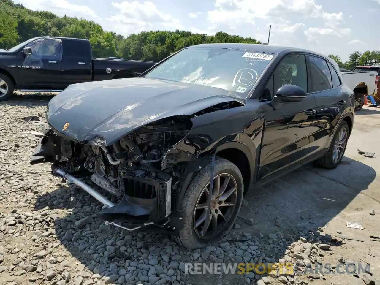 2 Photograph of a damaged car WP1AA2AY9LDA09258 PORSCHE CAYENNE 2020