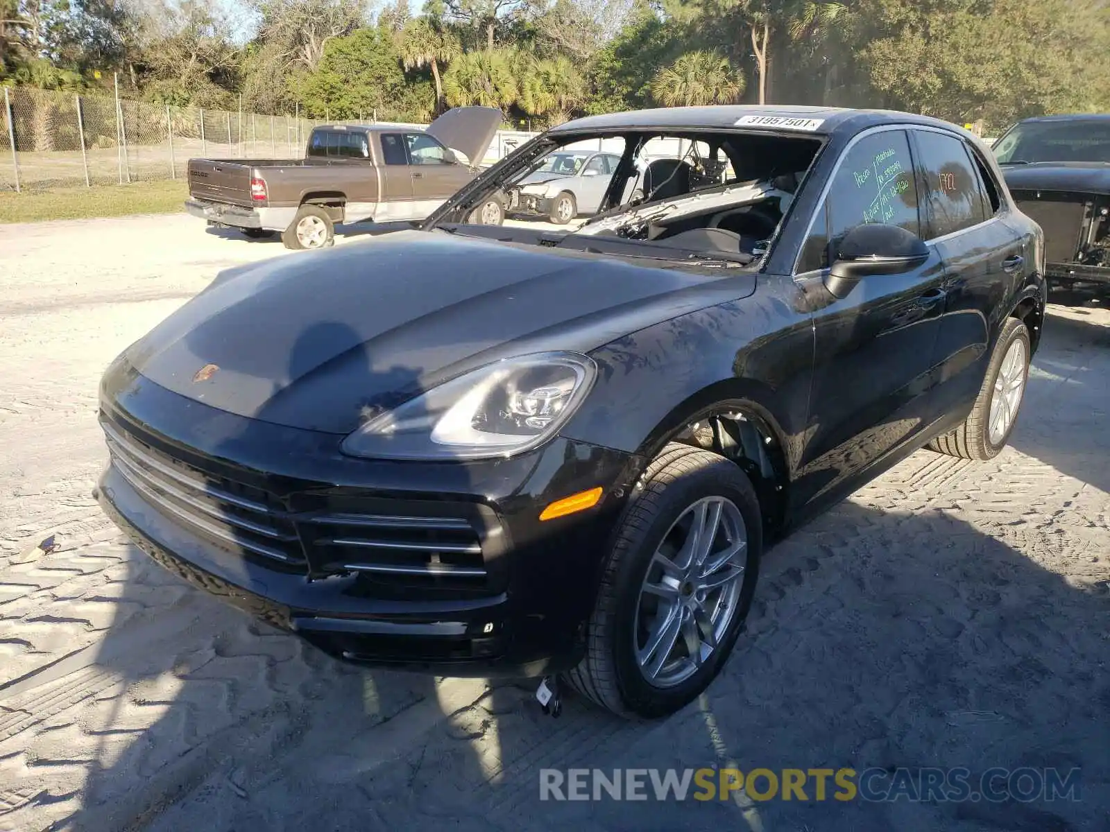 2 Photograph of a damaged car WP1AA2AY9LDA10409 PORSCHE CAYENNE 2020