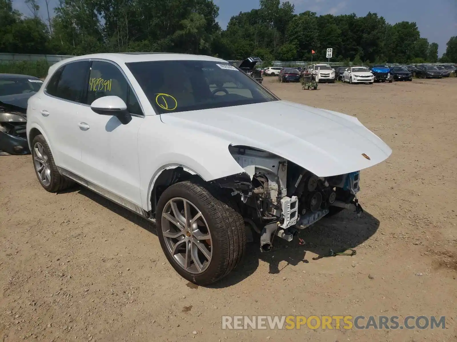 1 Photograph of a damaged car WP1AA2AYXLDA09642 PORSCHE CAYENNE 2020