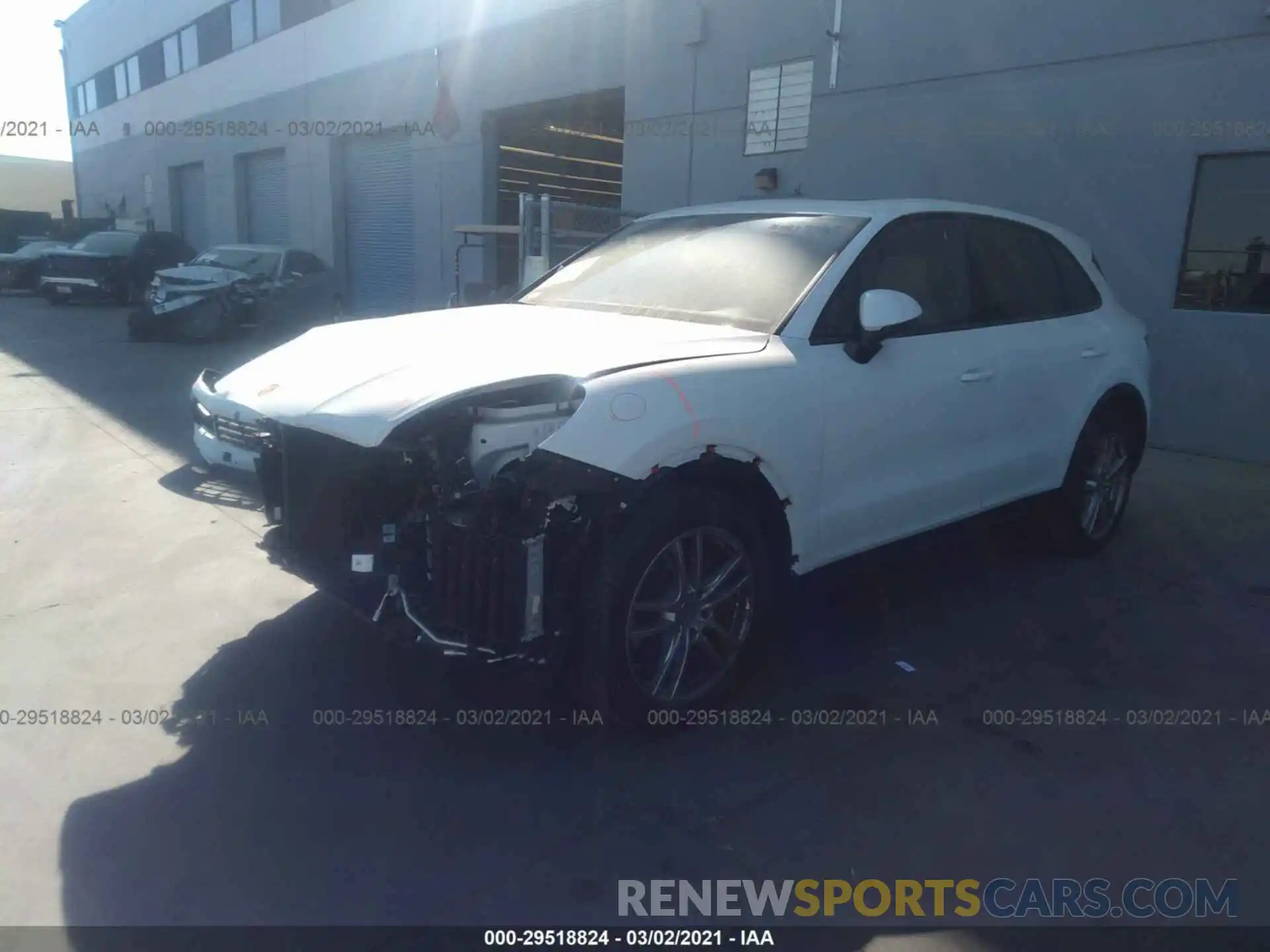 2 Photograph of a damaged car WP1AA2AYXLDA10449 PORSCHE CAYENNE 2020