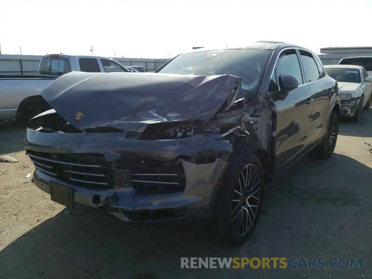 2 Photograph of a damaged car WP1AB2AY2LDA29025 PORSCHE CAYENNE 2020