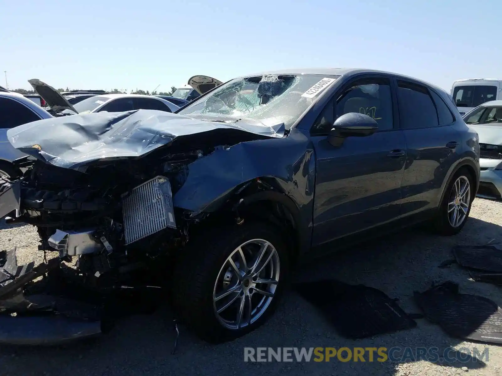 2 Photograph of a damaged car WP1AB2AY3LDA27638 PORSCHE CAYENNE 2020