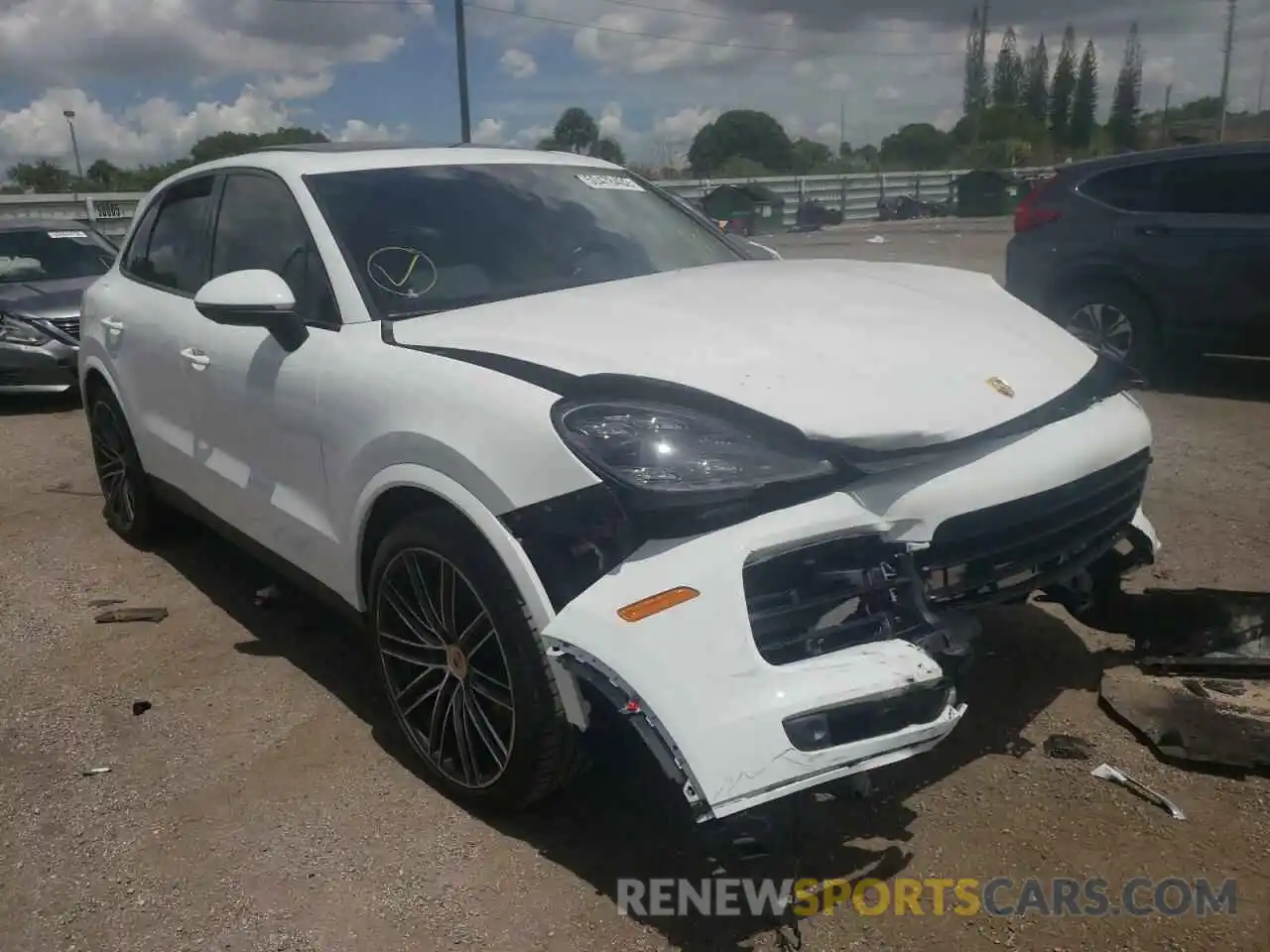 1 Photograph of a damaged car WP1AB2AY4LDA29012 PORSCHE CAYENNE 2020