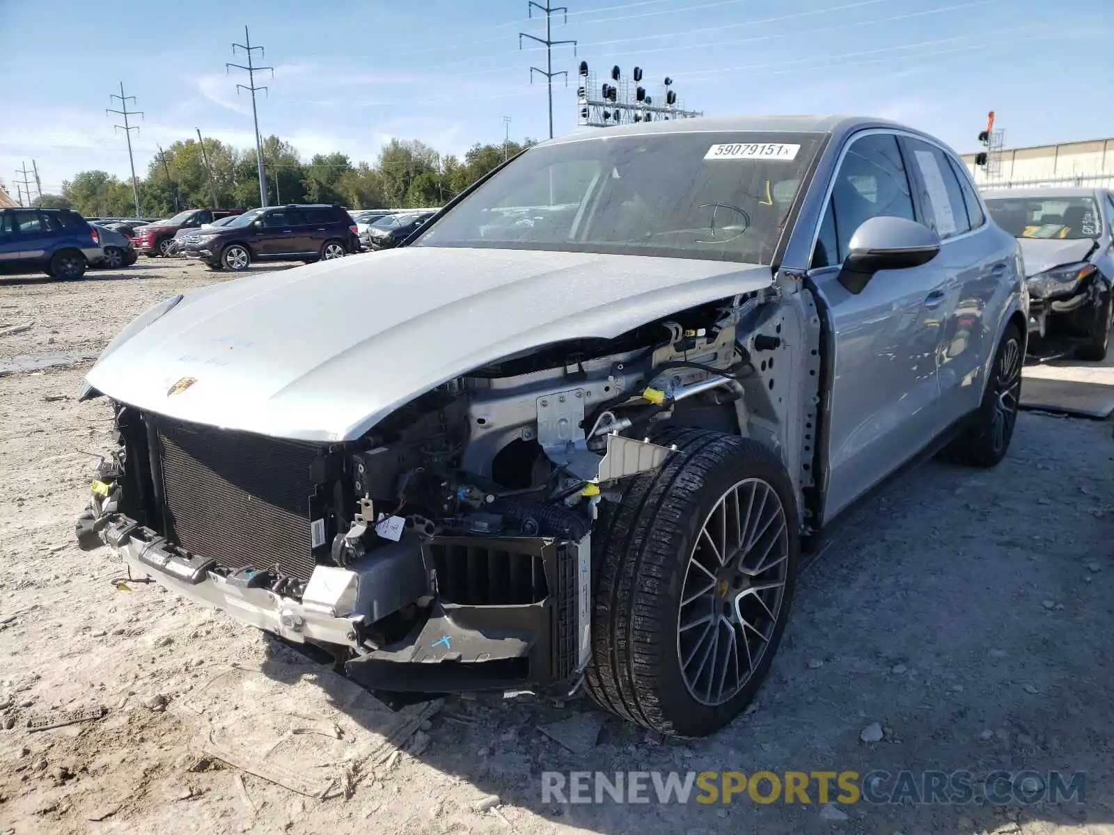 2 Photograph of a damaged car WP1AB2AY6LDA28816 PORSCHE CAYENNE 2020