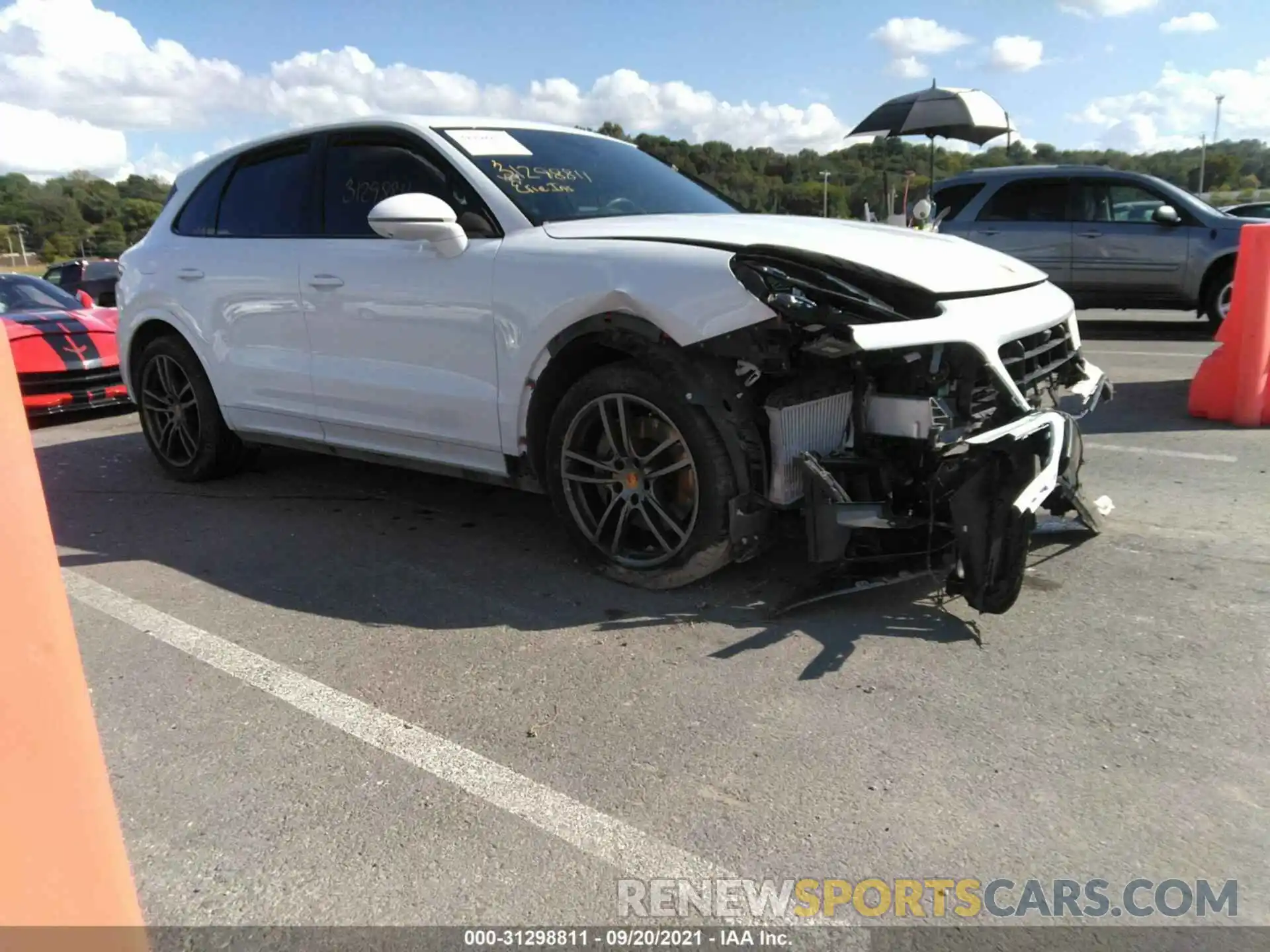 1 Photograph of a damaged car WP1AB2AY8LDA27733 PORSCHE CAYENNE 2020