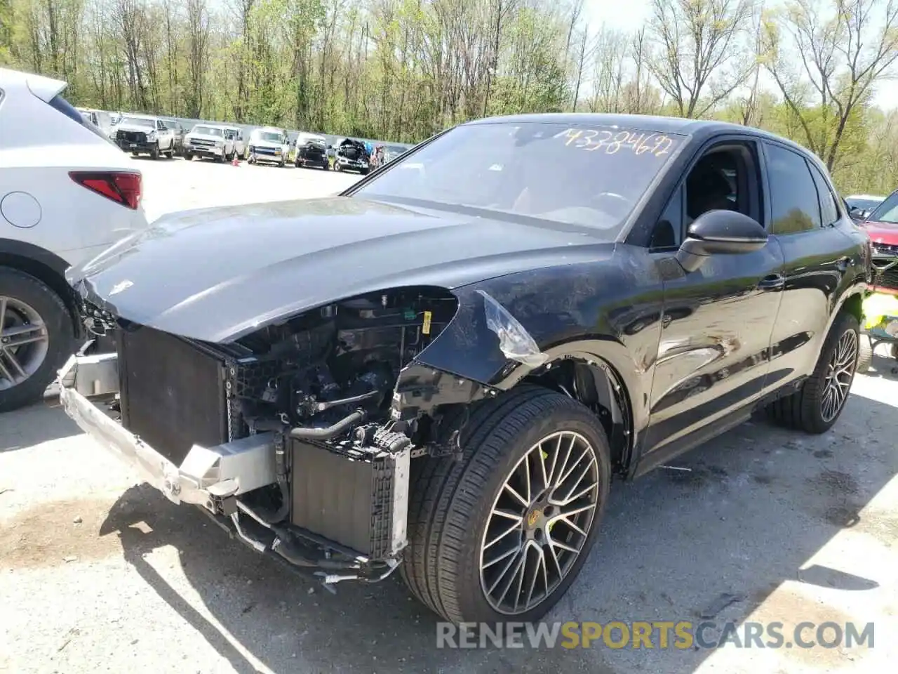 2 Photograph of a damaged car WP1AE2AY3LDA22947 PORSCHE CAYENNE 2020