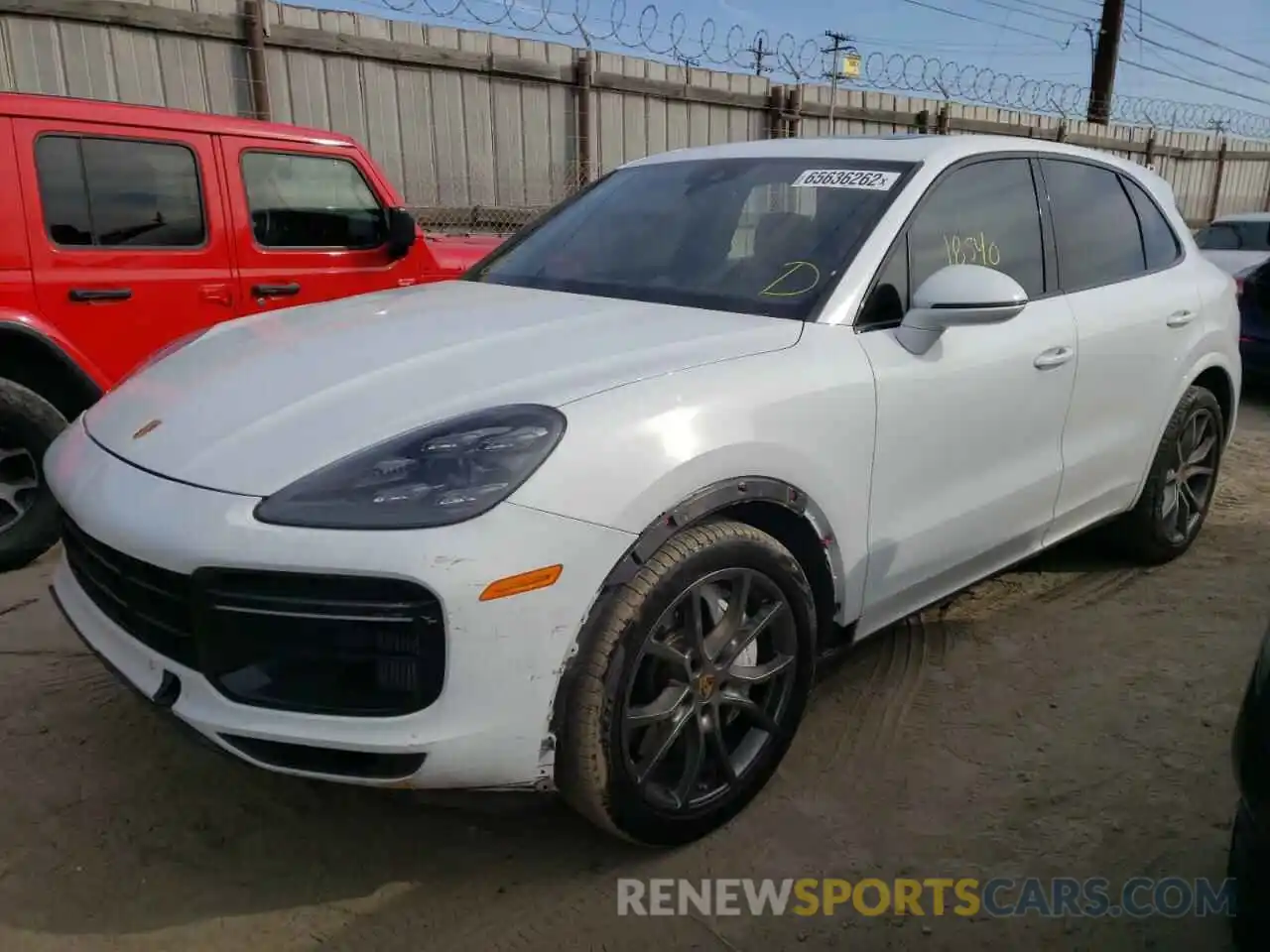 2 Photograph of a damaged car WP1AF2AY0LDA39069 PORSCHE CAYENNE 2020