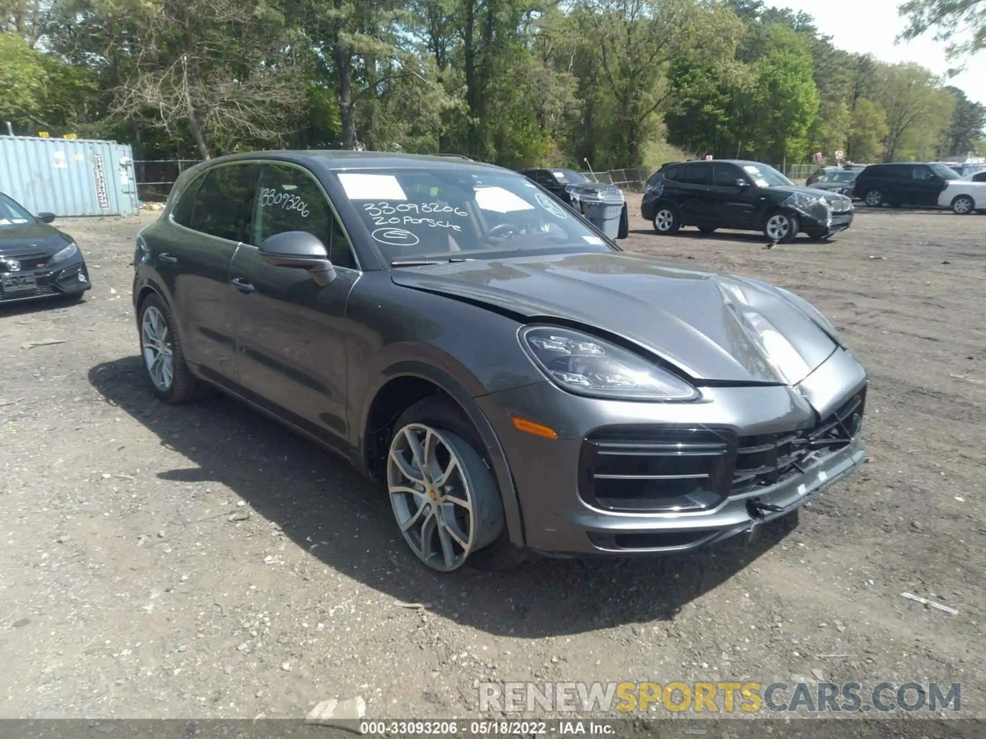 1 Photograph of a damaged car WP1AF2AY4LDA39186 PORSCHE CAYENNE 2020