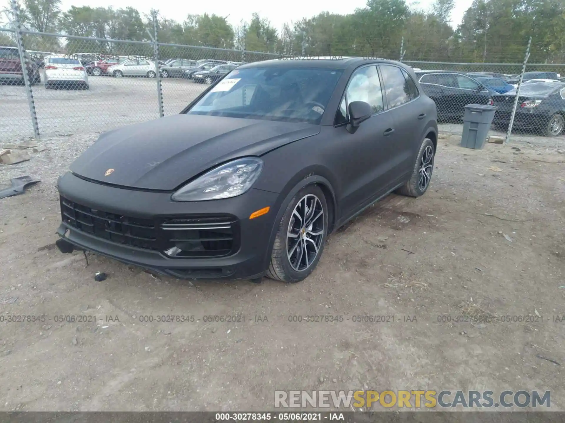 2 Photograph of a damaged car WP1AF2AY7LDA39120 PORSCHE CAYENNE 2020