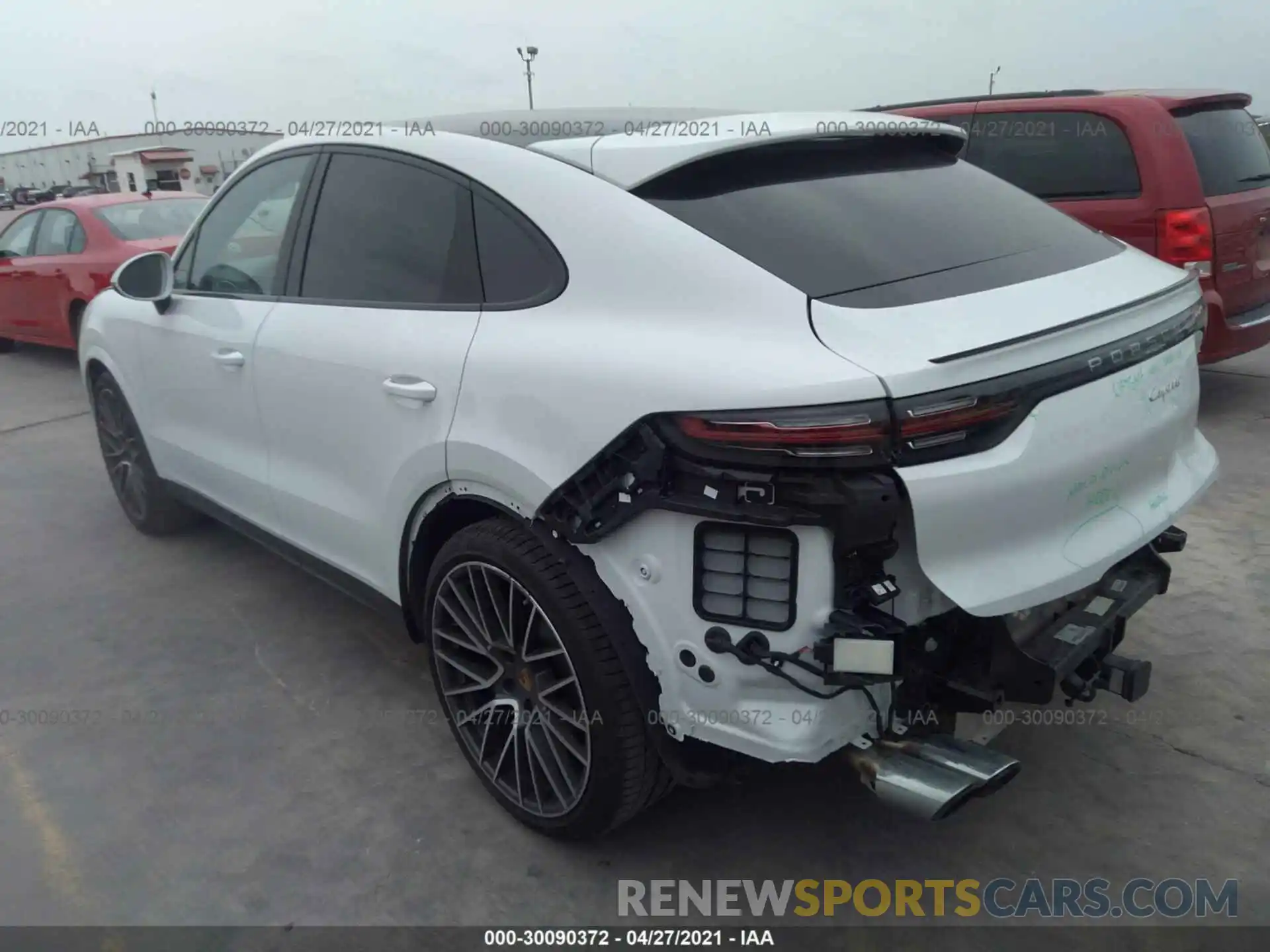 3 Photograph of a damaged car WP1BA2AY3LDA46231 PORSCHE CAYENNE 2020