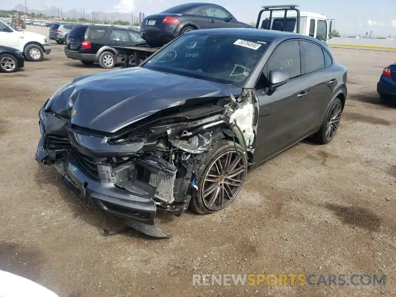 2 Photograph of a damaged car WP1BA2AY8LDA46872 PORSCHE CAYENNE 2020