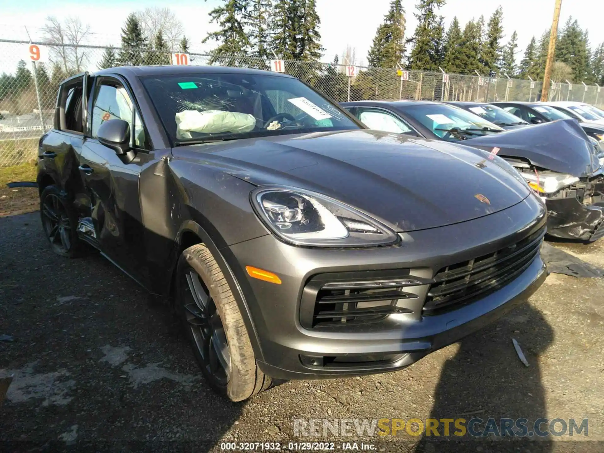 1 Photograph of a damaged car WP1AA2AY0MDA01146 PORSCHE CAYENNE 2021