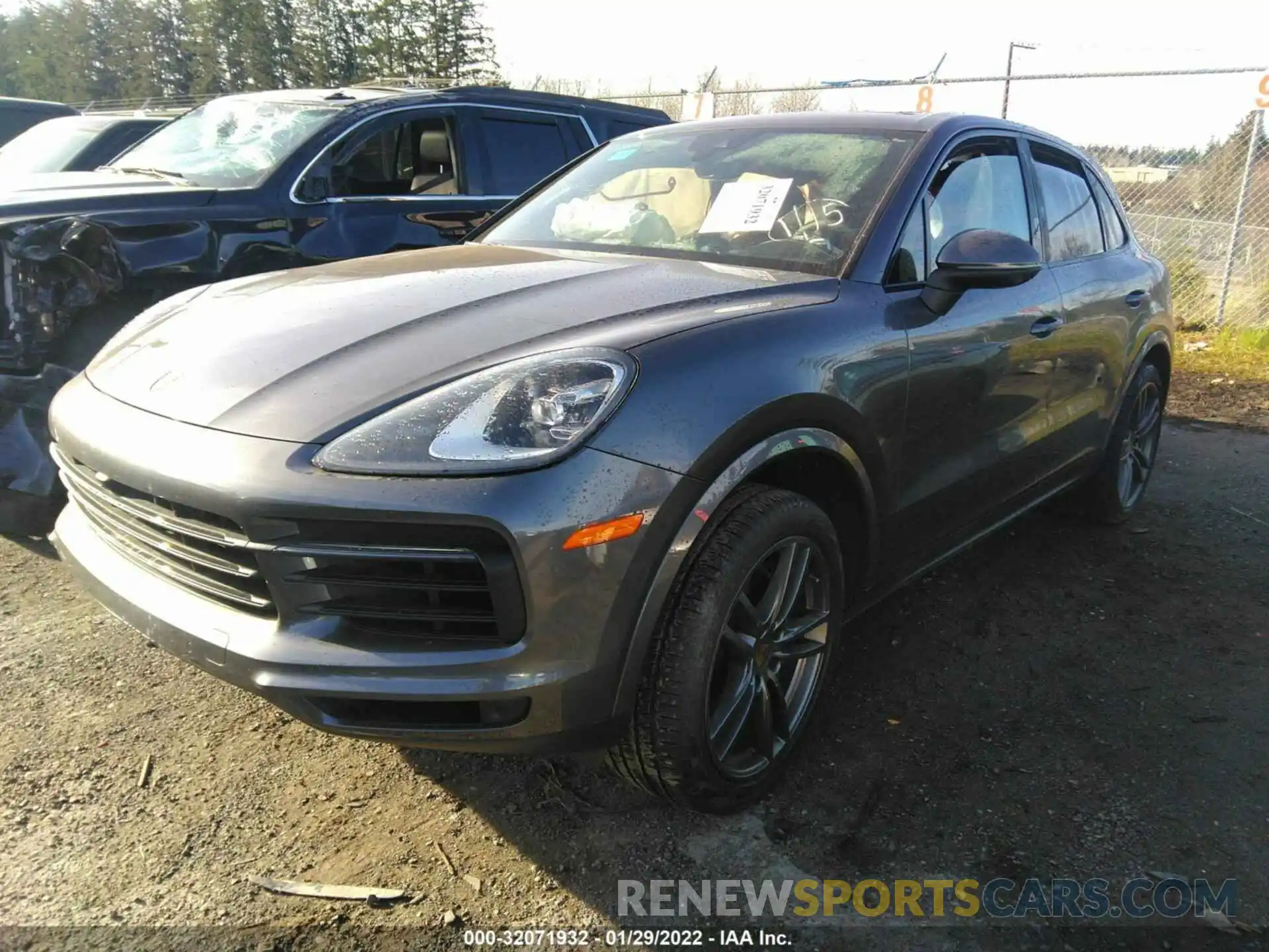 2 Фотография поврежденного автомобиля WP1AA2AY0MDA01146 PORSCHE CAYENNE 2021