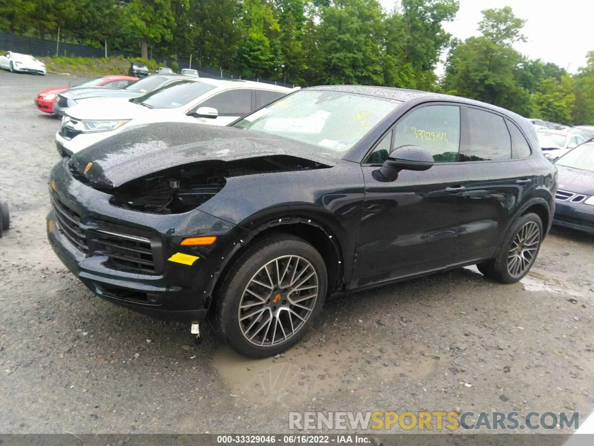 2 Photograph of a damaged car WP1AA2AY0MDA01731 PORSCHE CAYENNE 2021