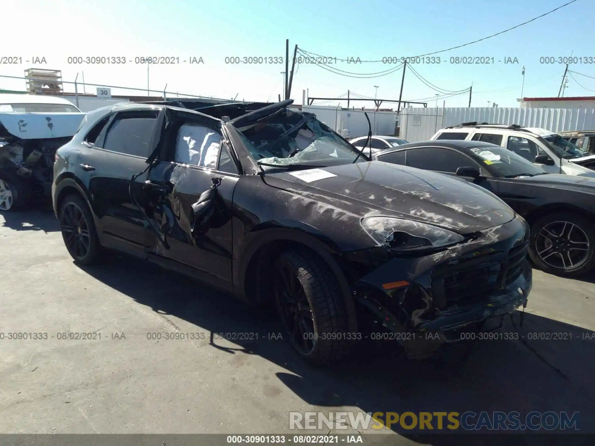 1 Photograph of a damaged car WP1AA2AY1MDA06422 PORSCHE CAYENNE 2021