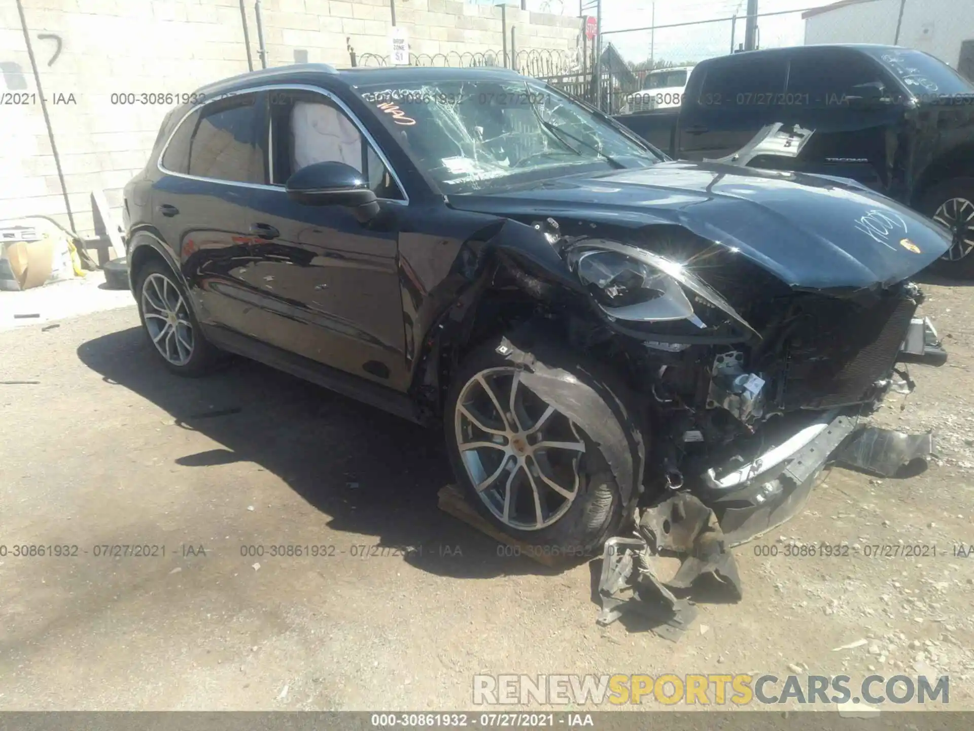 1 Photograph of a damaged car WP1AA2AY4MDA03921 PORSCHE CAYENNE 2021