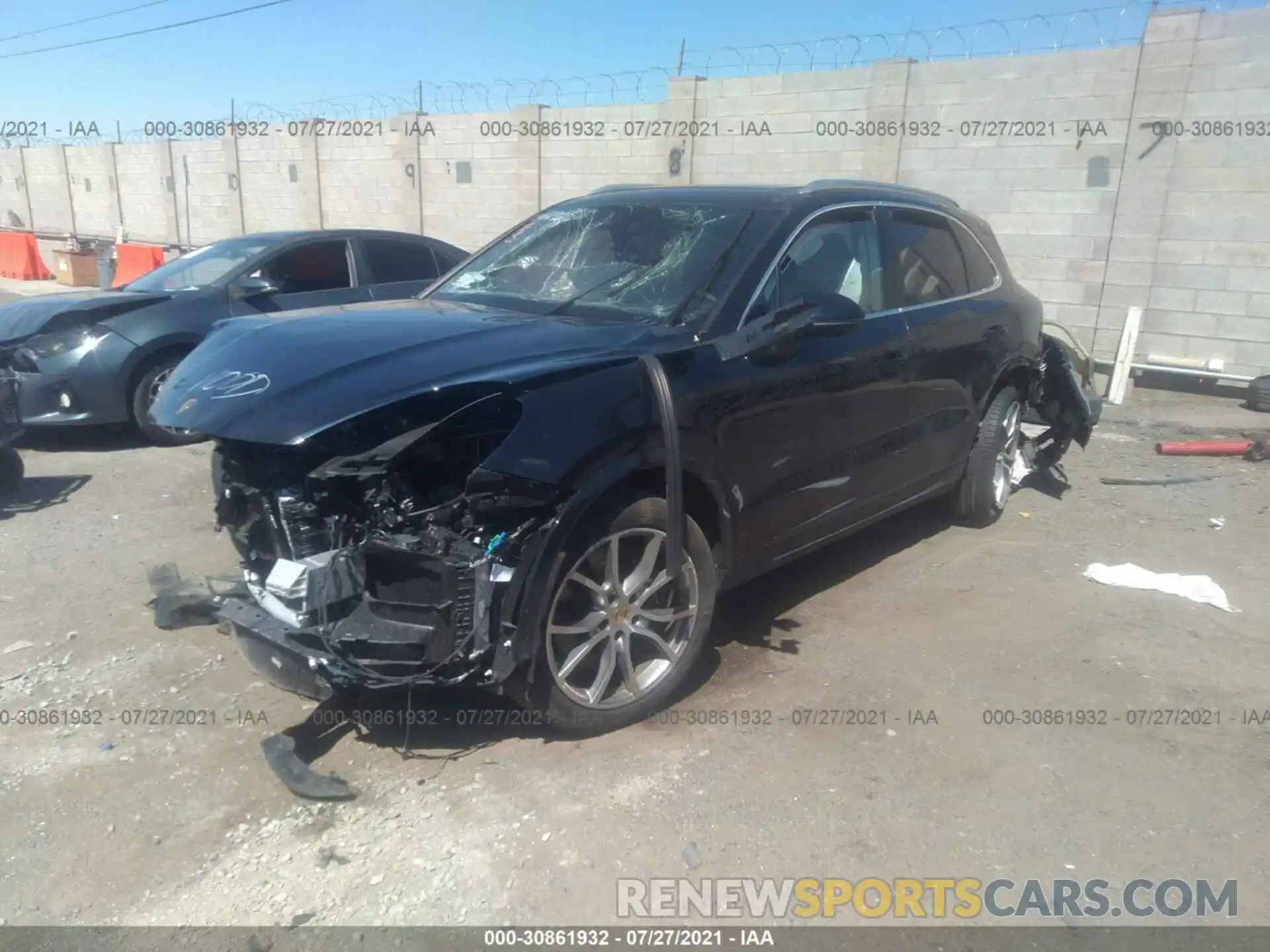 2 Photograph of a damaged car WP1AA2AY4MDA03921 PORSCHE CAYENNE 2021