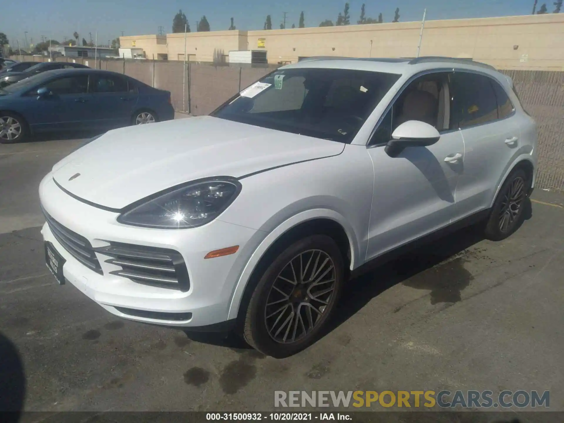 2 Фотография поврежденного автомобиля WP1AA2AY5MDA01384 PORSCHE CAYENNE 2021