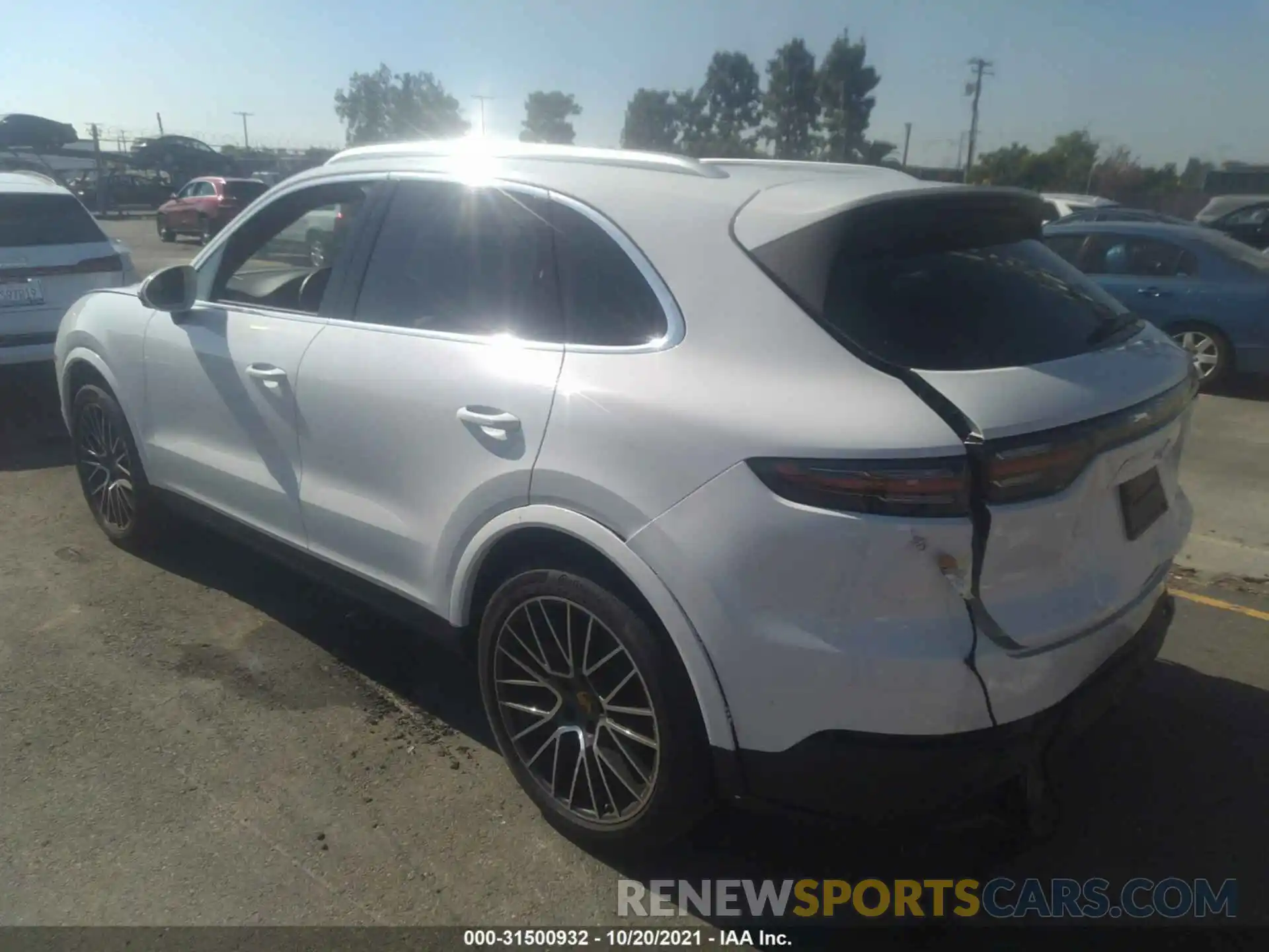 3 Photograph of a damaged car WP1AA2AY5MDA01384 PORSCHE CAYENNE 2021