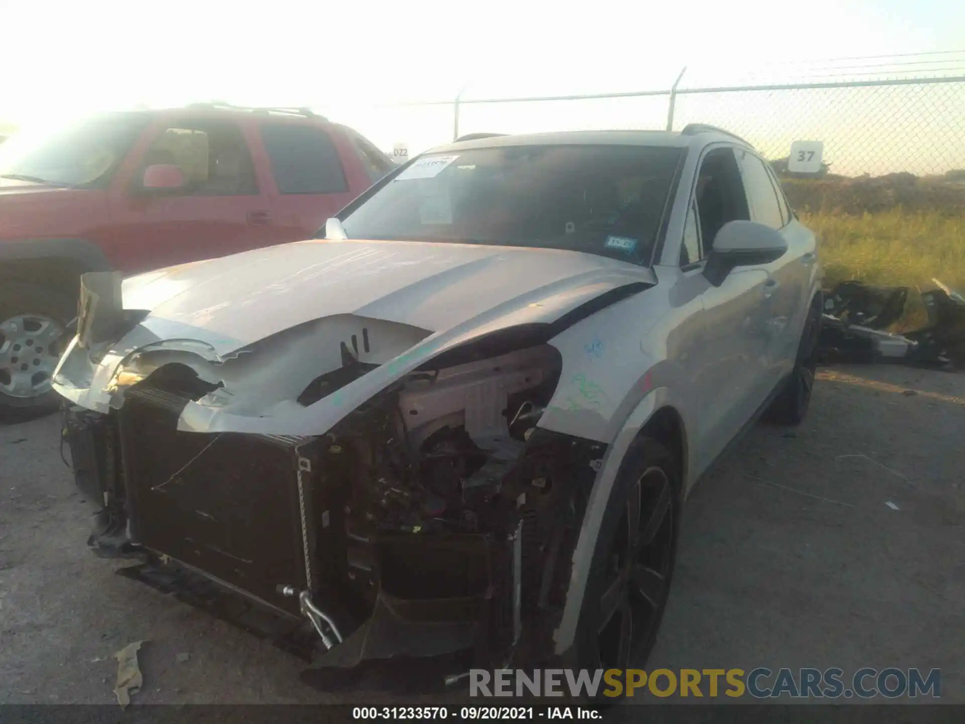 2 Photograph of a damaged car WP1AA2AY5MDA01692 PORSCHE CAYENNE 2021