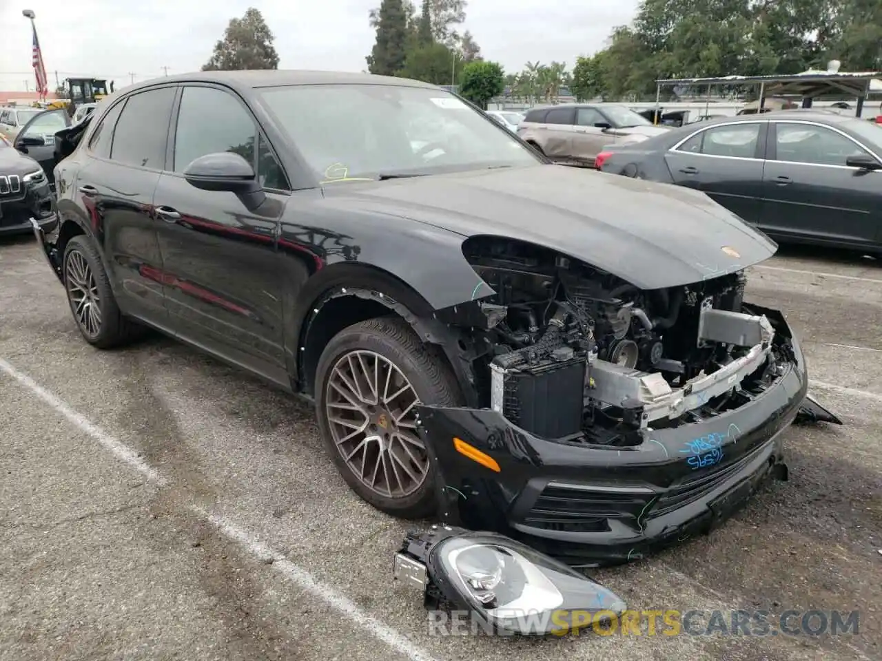 1 Photograph of a damaged car WP1AA2AY5MDA03636 PORSCHE CAYENNE 2021