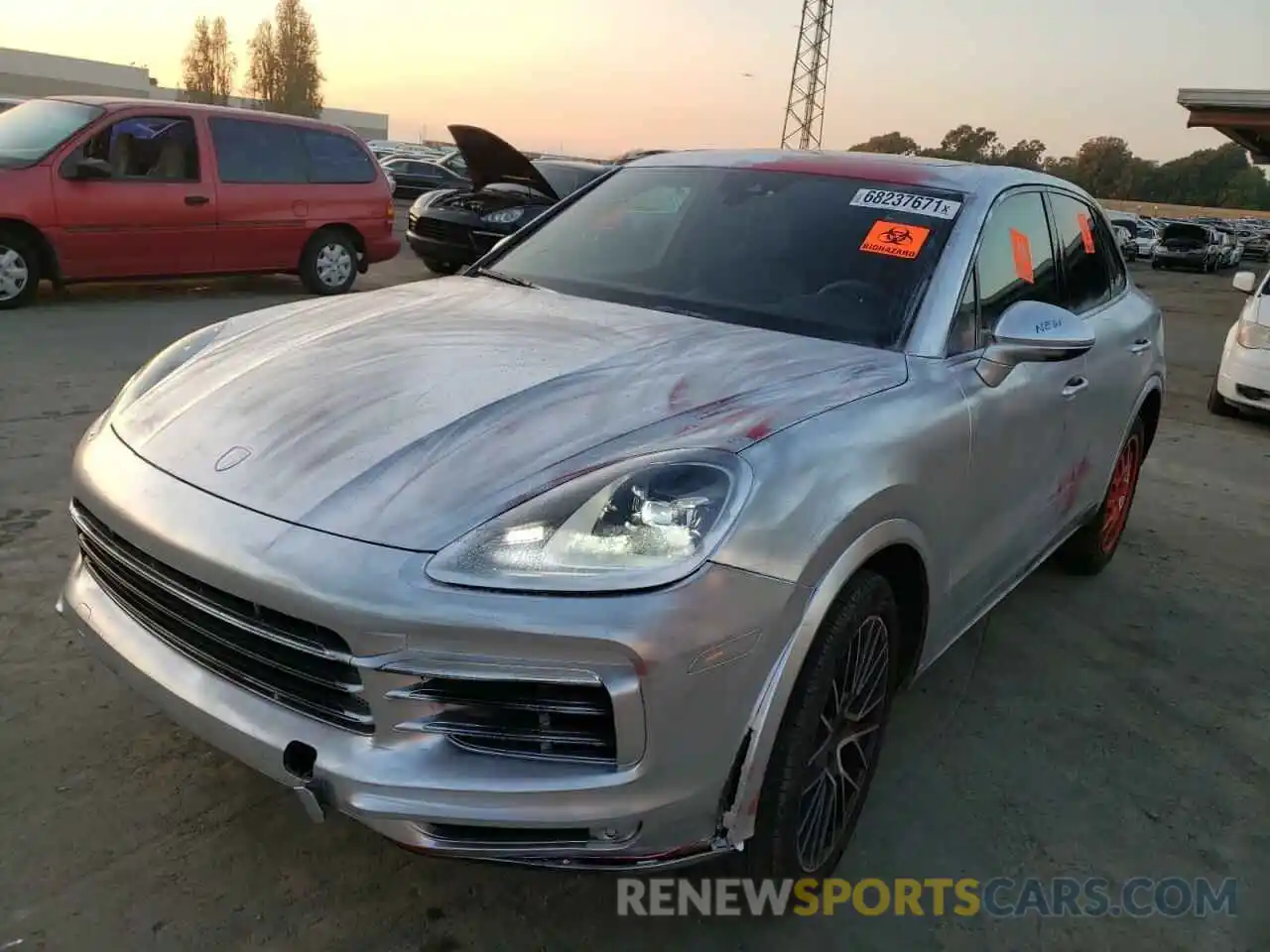 2 Фотография поврежденного автомобиля WP1AA2AY6MDA01300 PORSCHE CAYENNE 2021